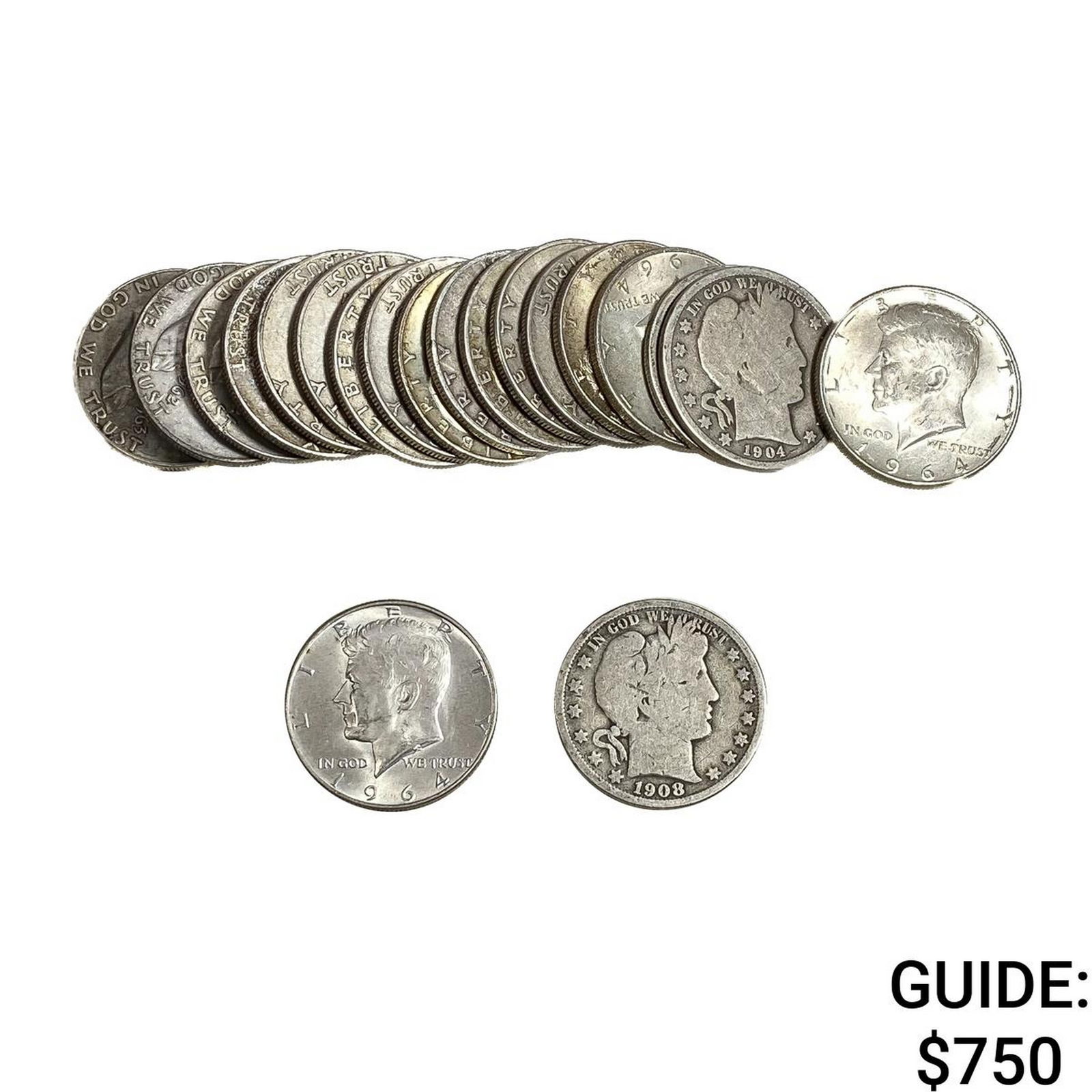 $20FV Roll of 90% Silver Half Dollars (1 of 2)