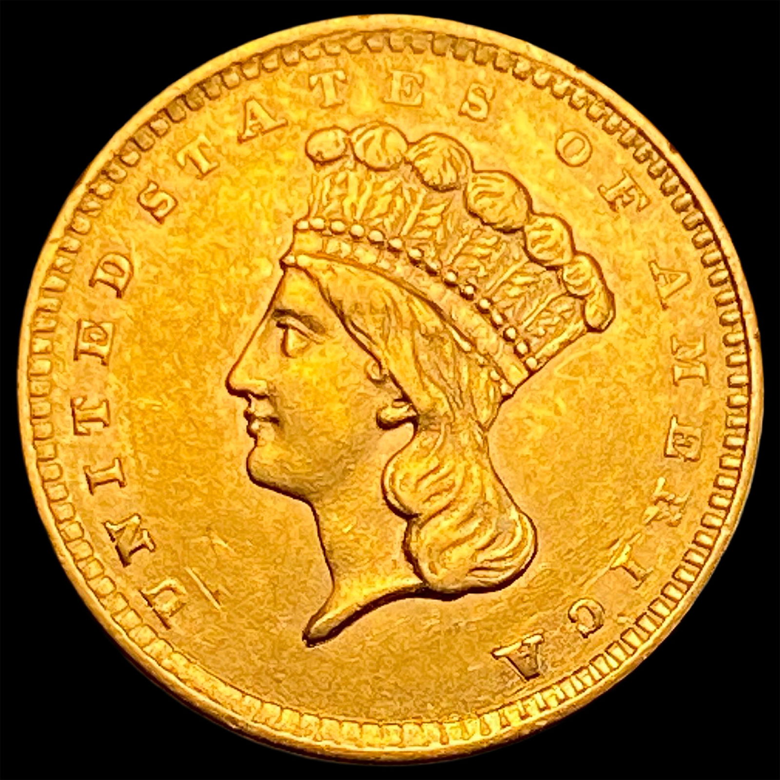1856 Gold $1 Indian Princess Type 2 CHOICE AU (1 of 2)