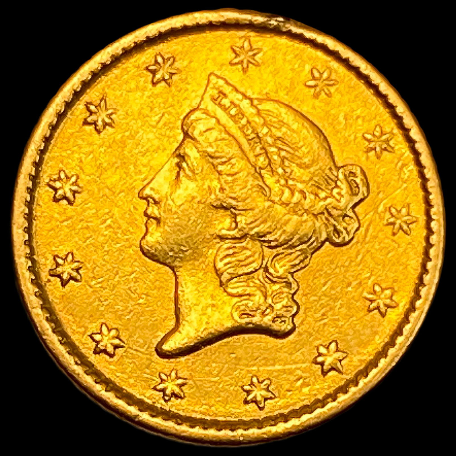 1853 Gold $1 Liberty Type 1 CLOSELY UNCIRCULATED (1 of 2)
