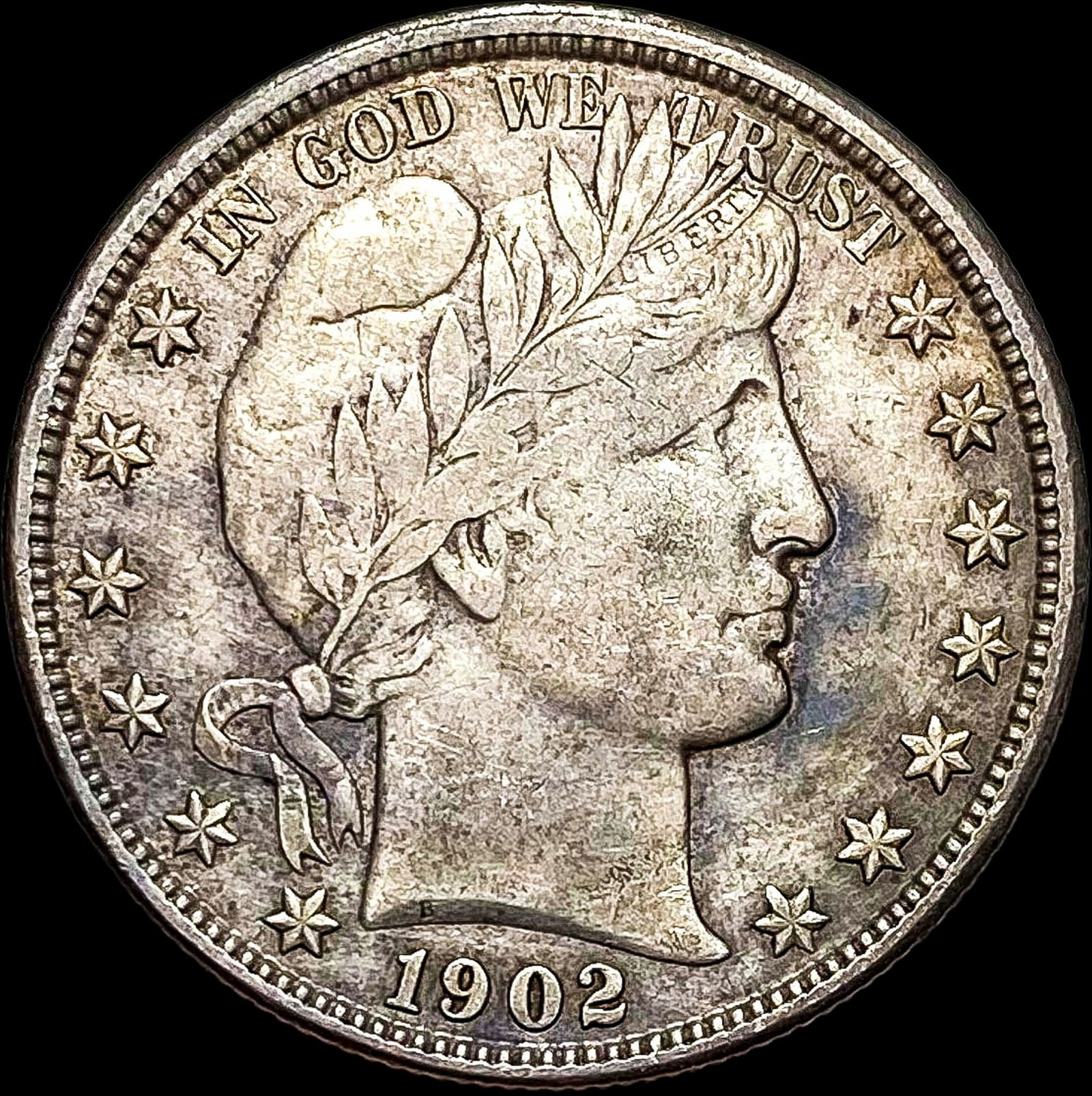 1902-O Silver Barber Half Dollar LIGHTLY CIRCULATED (1 of 2)