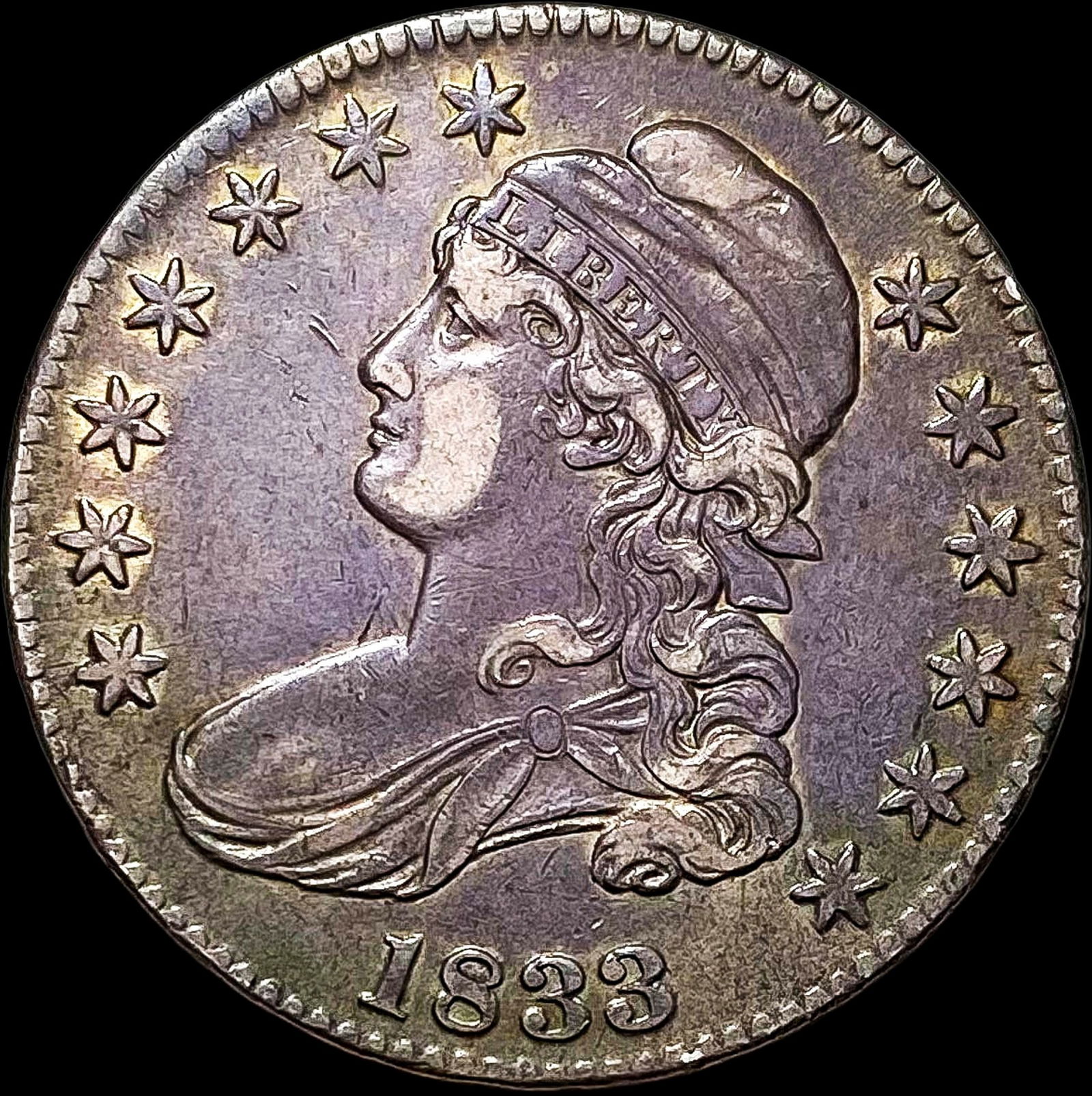 1833 Capped Bust Half Dollar CLOSELY UNCIRCULATED (1 of 2)