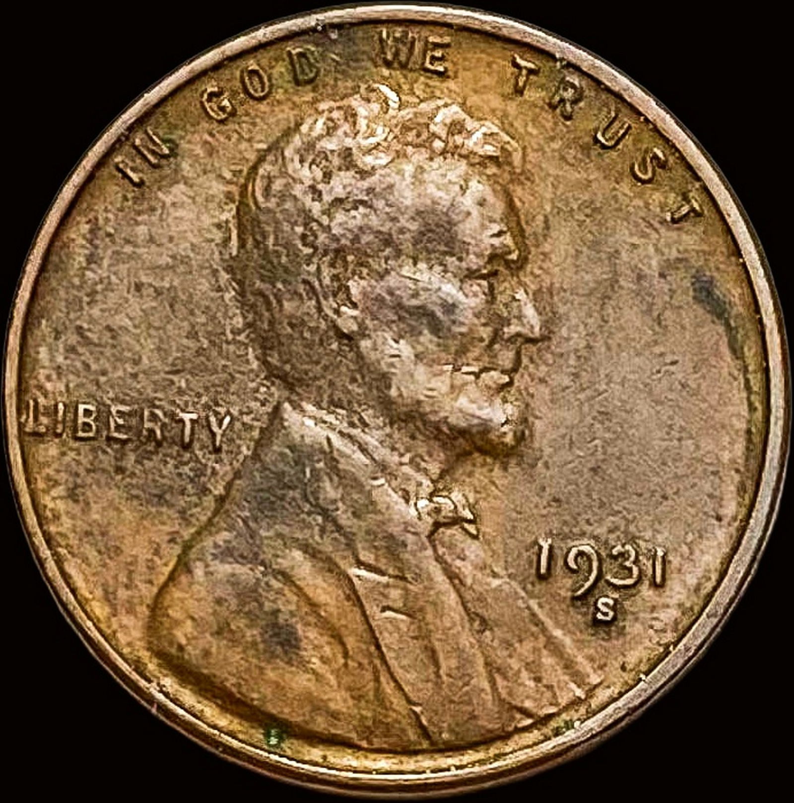 1931-S Lincoln Wheat Cent NEARLY UNCIRCULATED (1 of 2)