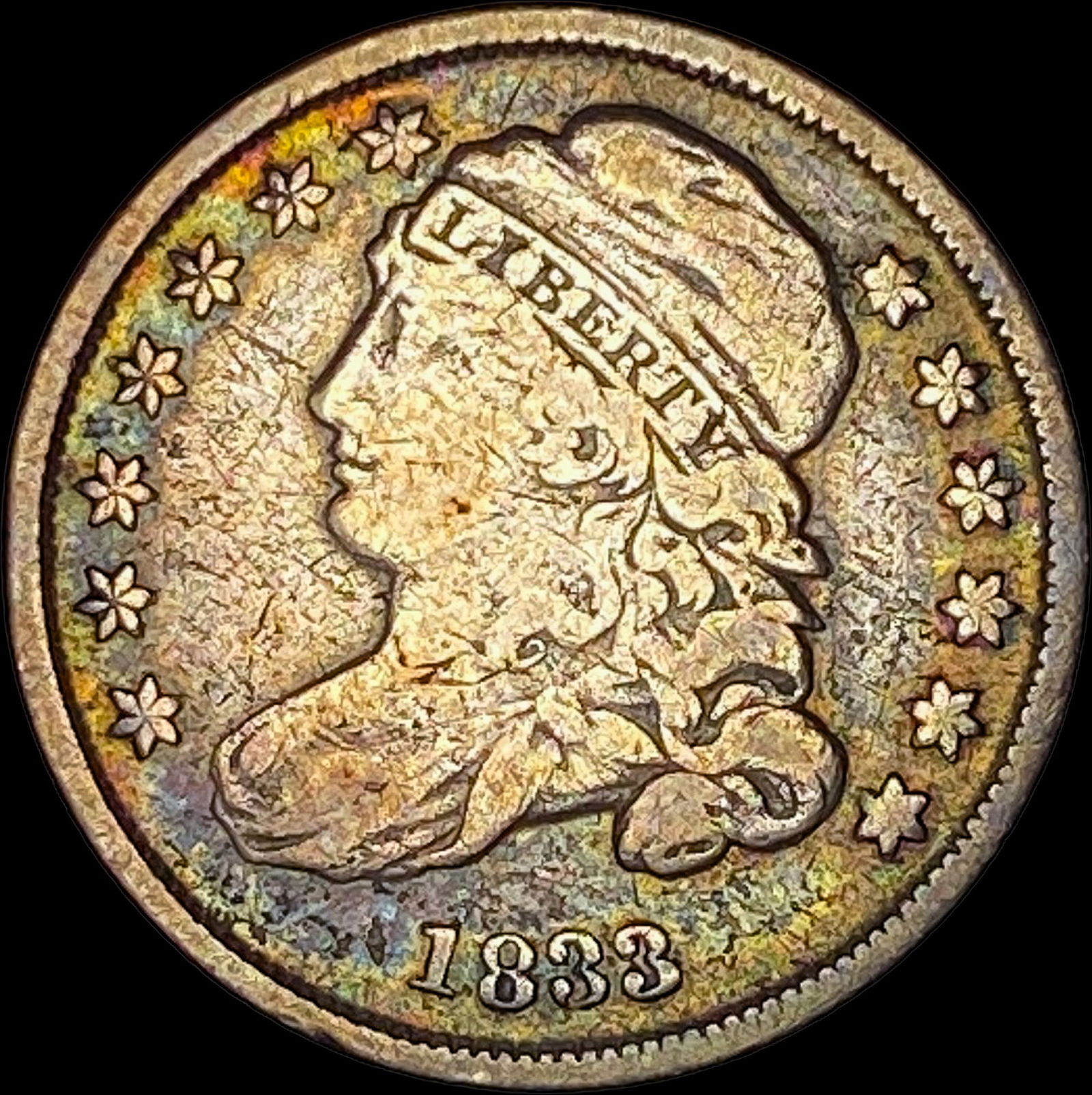 1833 Capped Bust Dime LIGHTLY CIRCULATED (1 of 2)