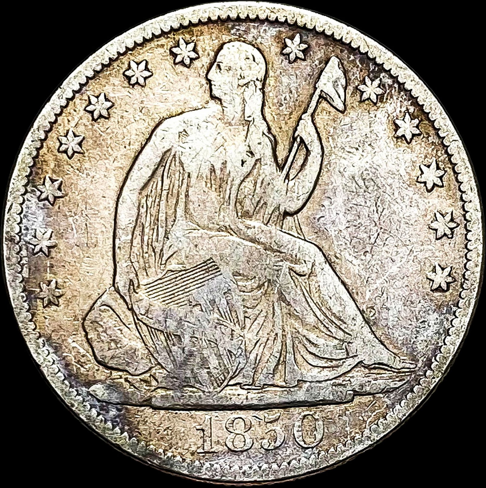 1850-O Seated Liberty Half Dollar LIGHTLY CIRCULATED (1 of 2)