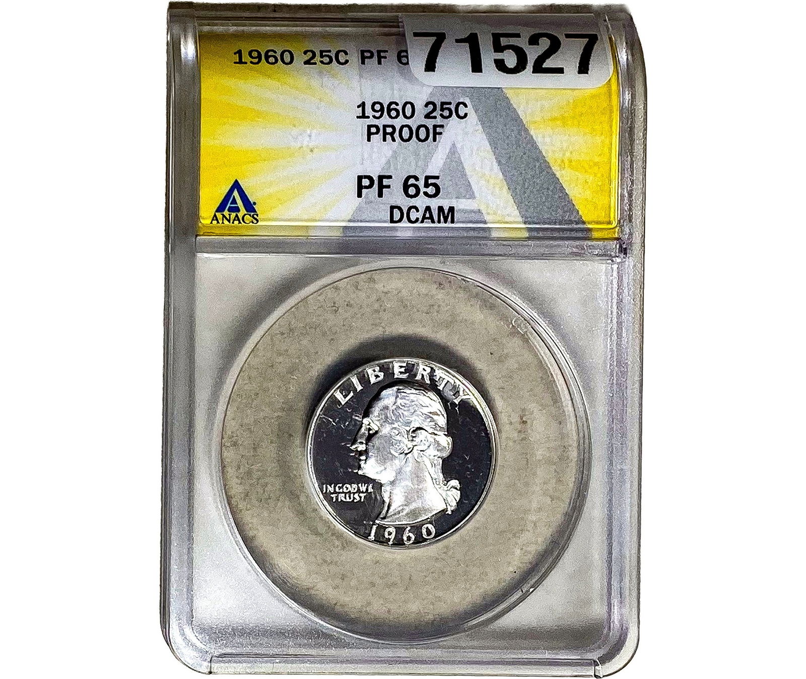 1960 Morgan Silver Quarter ANACS PF65 DCAM (1 of 2)