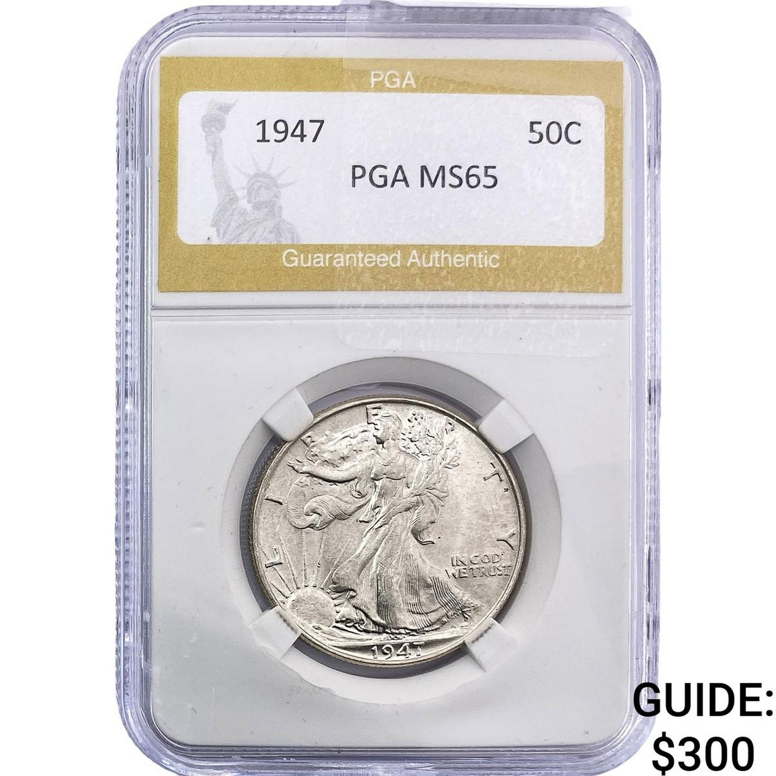 1947 Walking Liberty Half Dollar PGA MS65 (1 of 2)