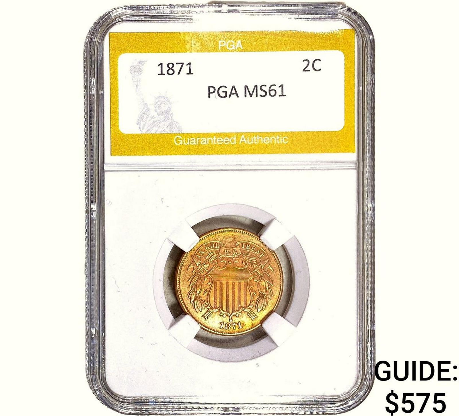 1871 Two Cent Piece PGA MS61 (1 of 2)