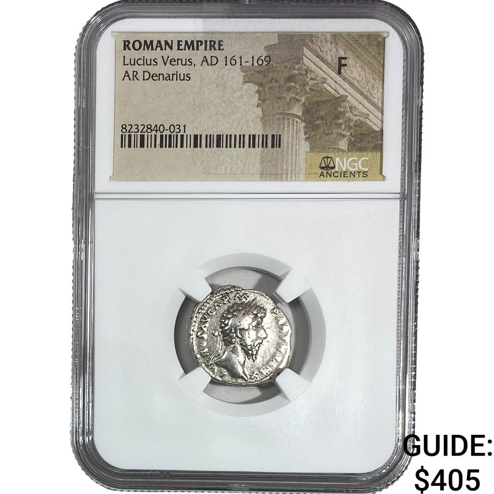 Roman Lucius Verus AD 161-169 Silver Denarius F (1 of 2)