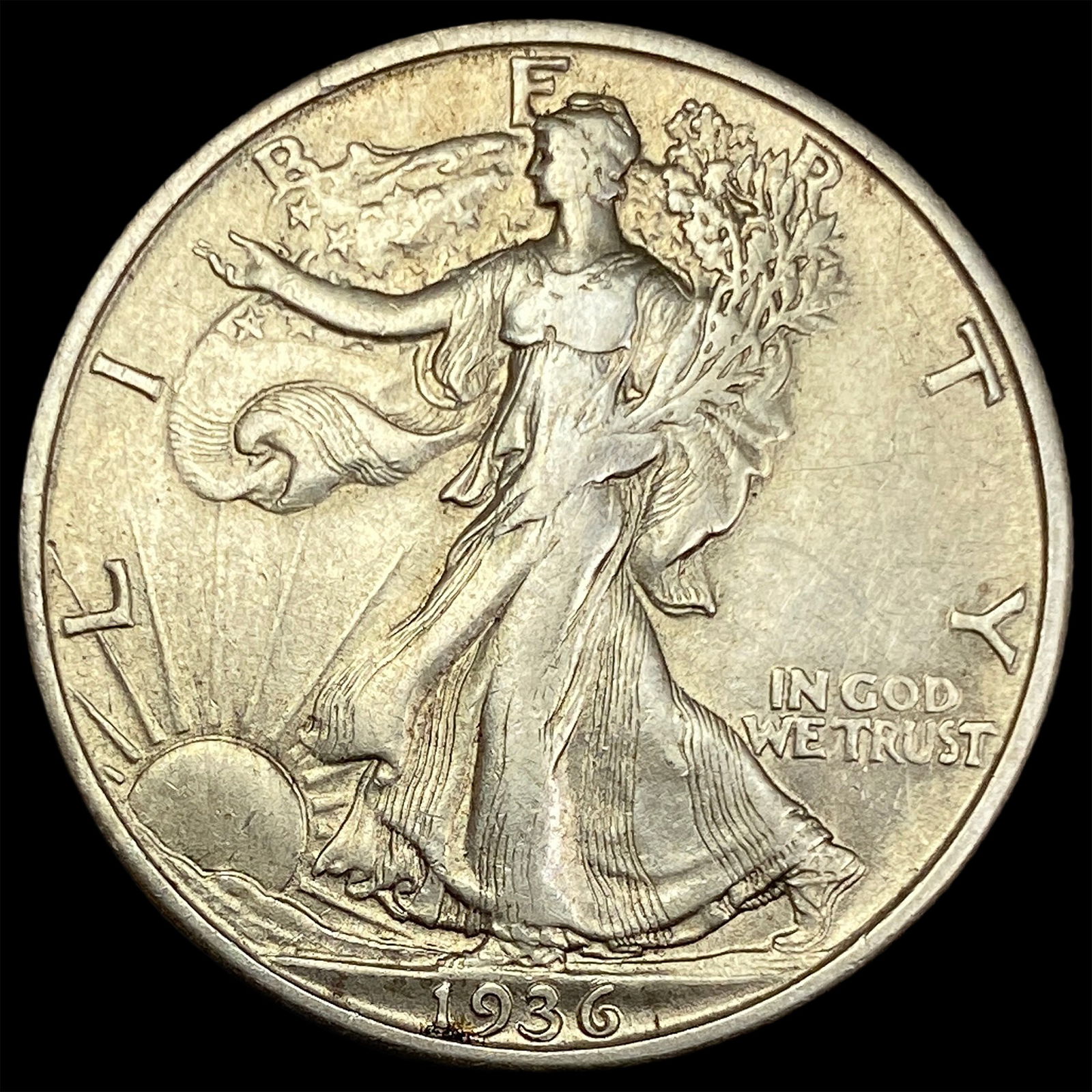 1936-S Walking Liberty Half Dollar NEARLY UNCIRCULATED (1 of 2)