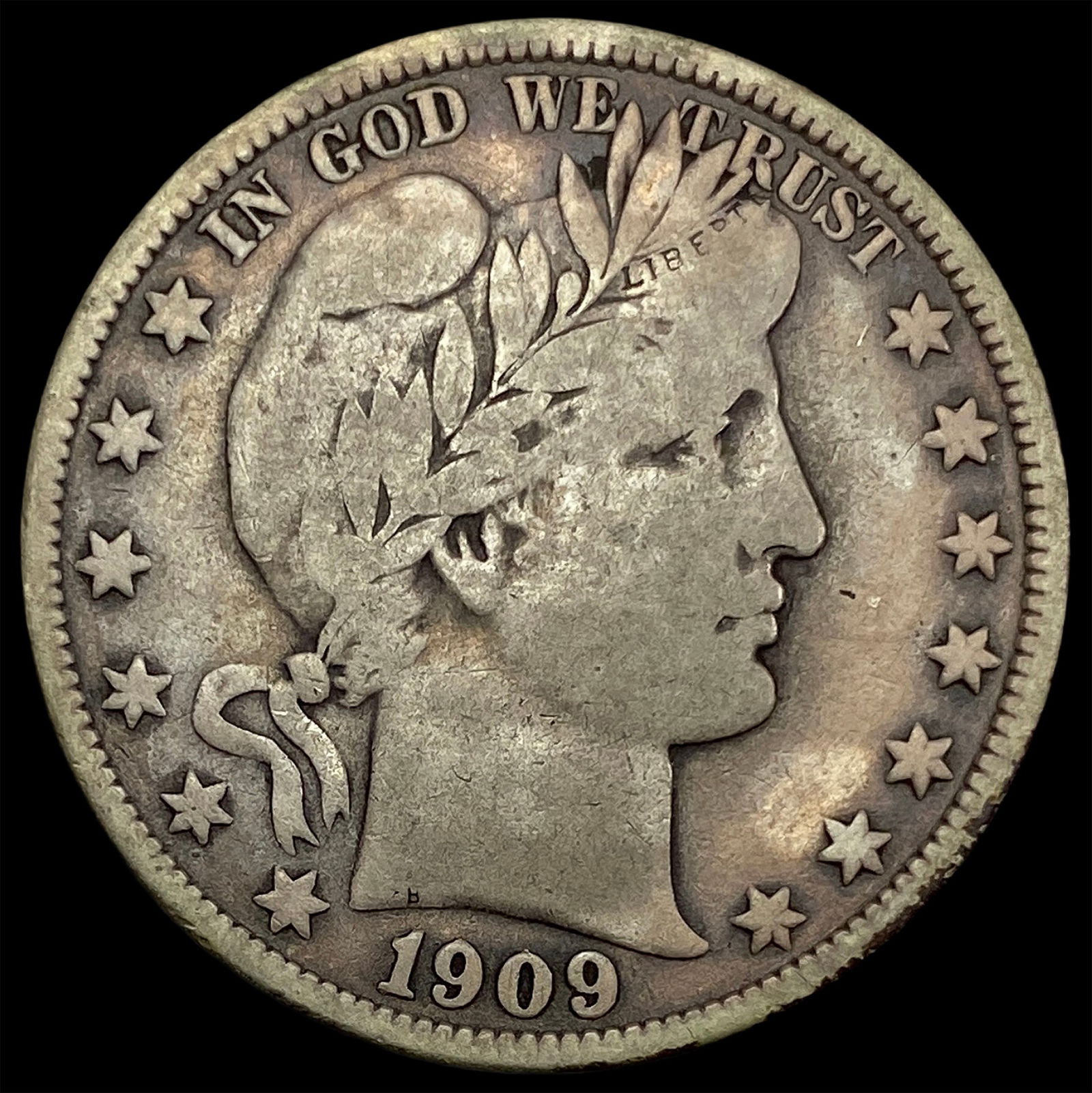 1909 Barber Half Dollar NICELY CIRCULATED (1 of 2)