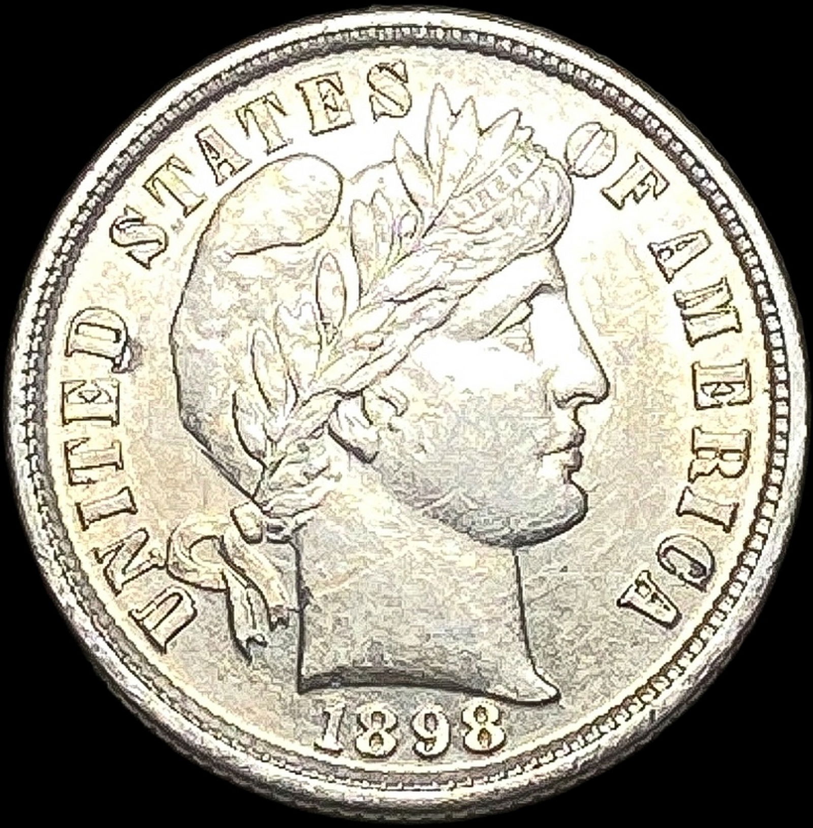1898 Silver Barber Dime UNCIRCULATED (1 of 2)