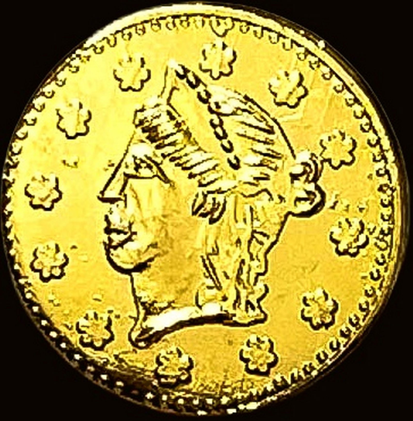 California Fractional Gold 1/4 Dollar Token HIGH GRADE (1 of 2)