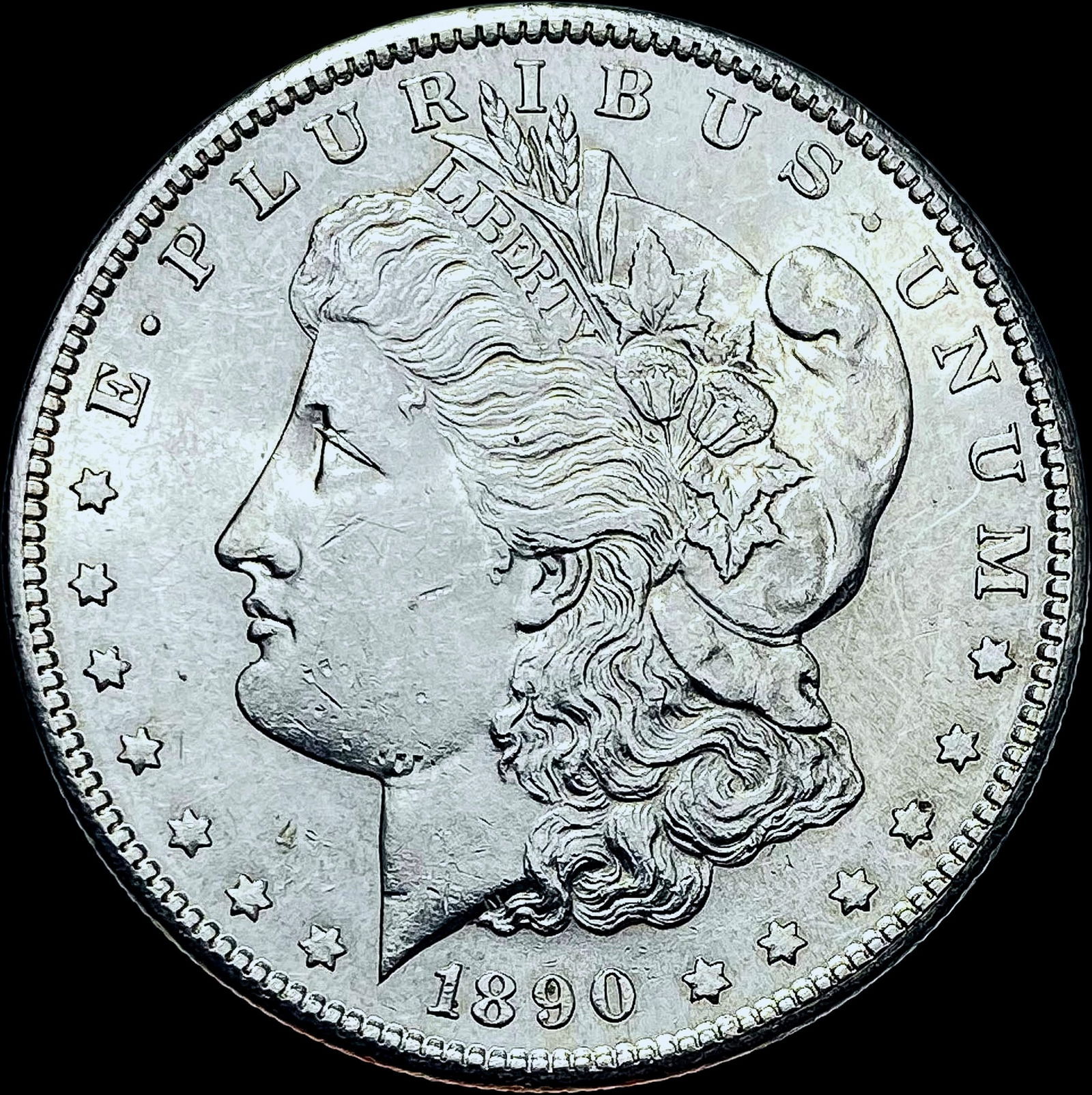 1890-S Silver Morgan Dollar CHOICE BU (1 of 2)