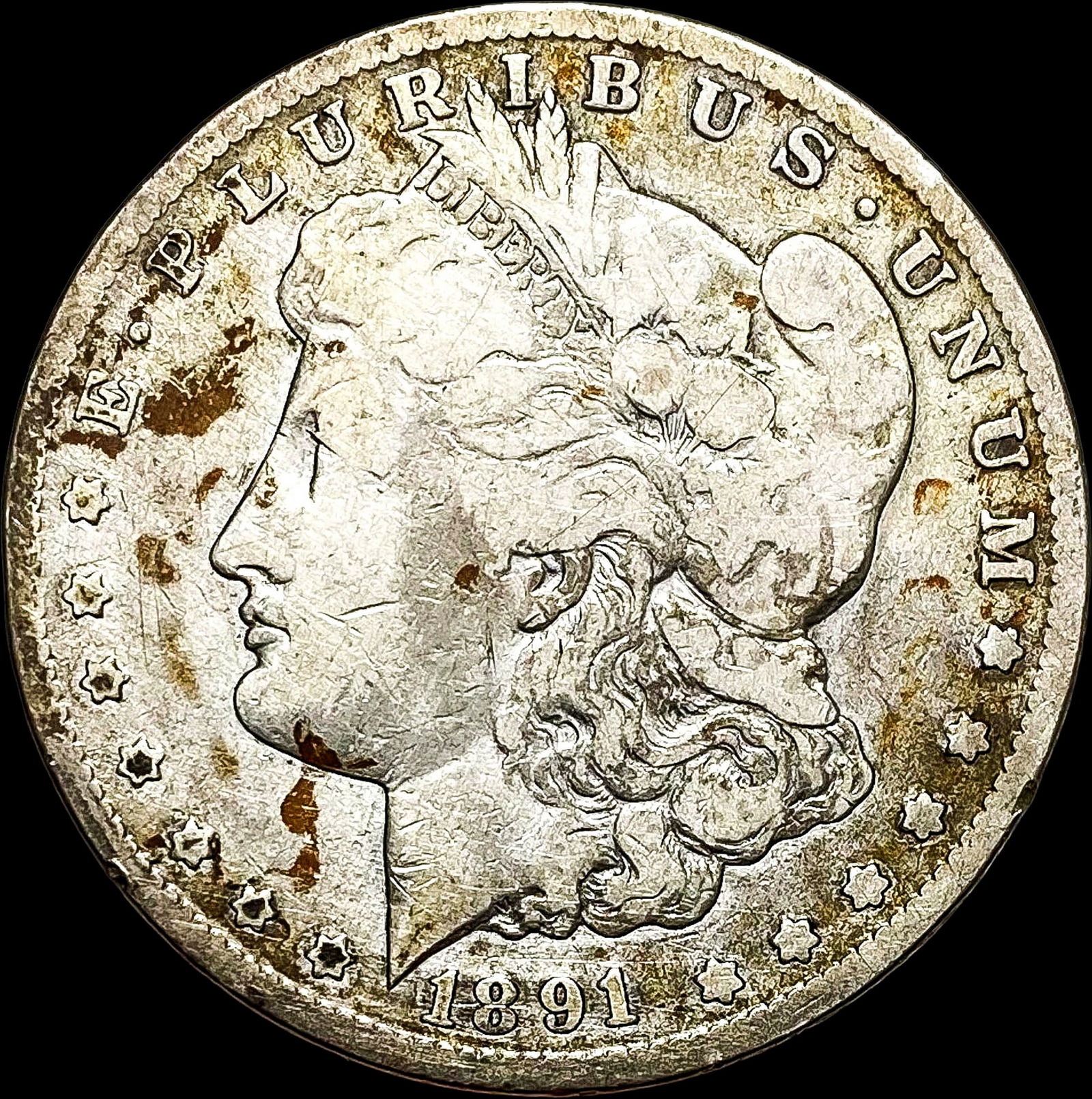 1891-CC Silver Morgan Dollar NICELY CIRCULATED (1 of 2)