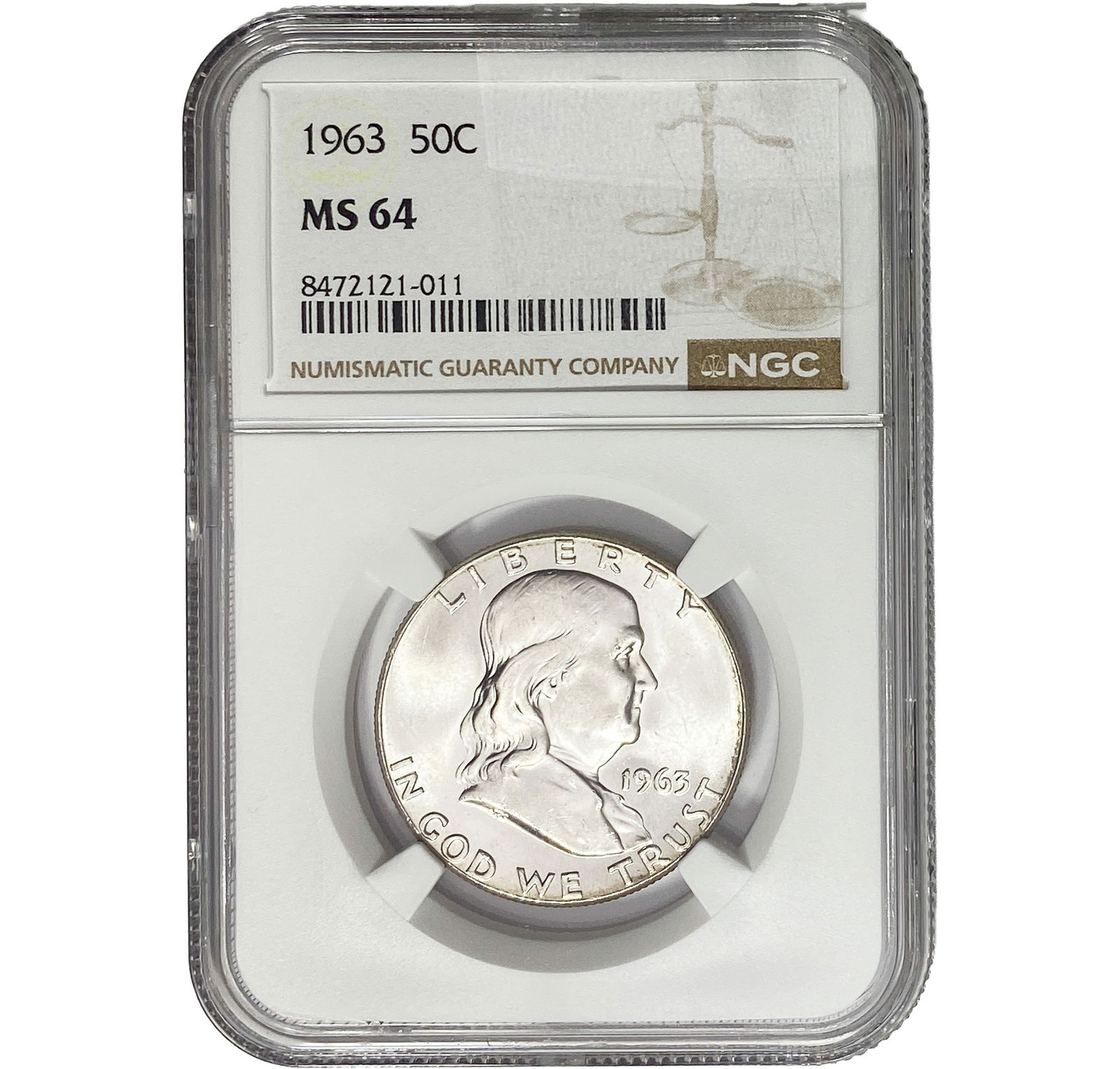 1963 Franklin Half Dollar NGC MS64 (1 of 2)