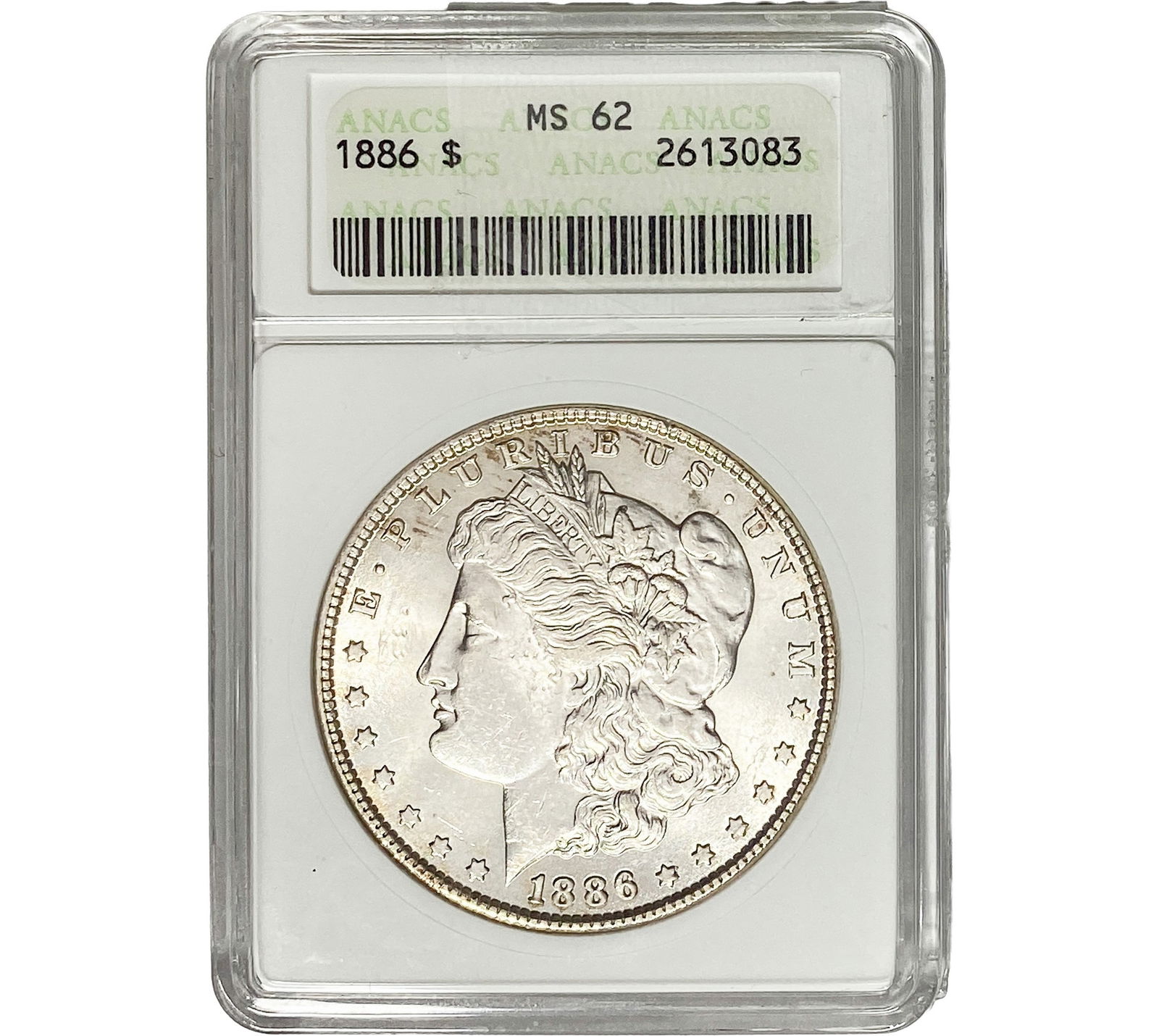 1886 Morgan Silver Dollar ANACS MS62 (1 of 2)