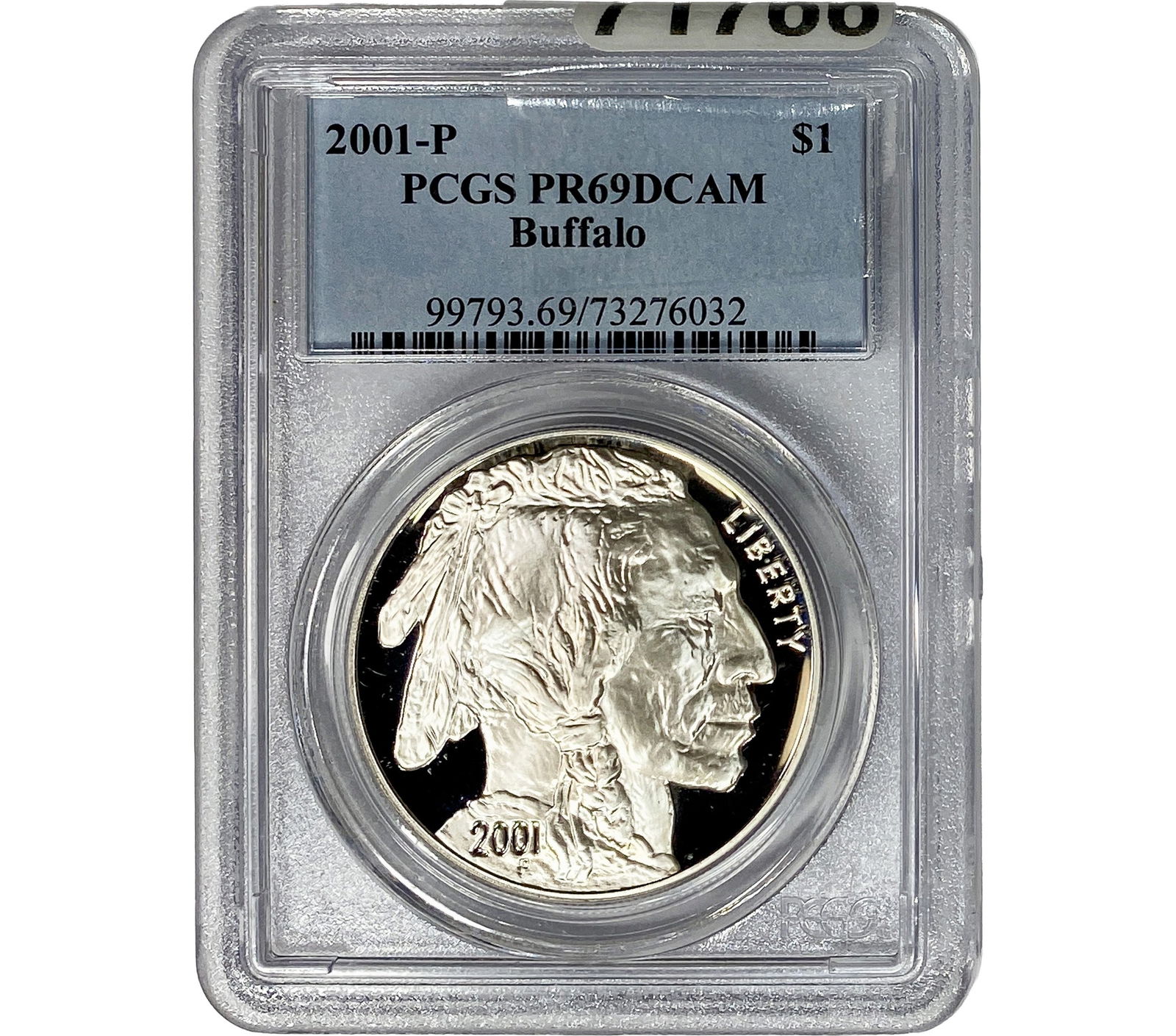 2001-P Buffalo Sliver $1 PCGS PR69 DCAM (1 of 2)