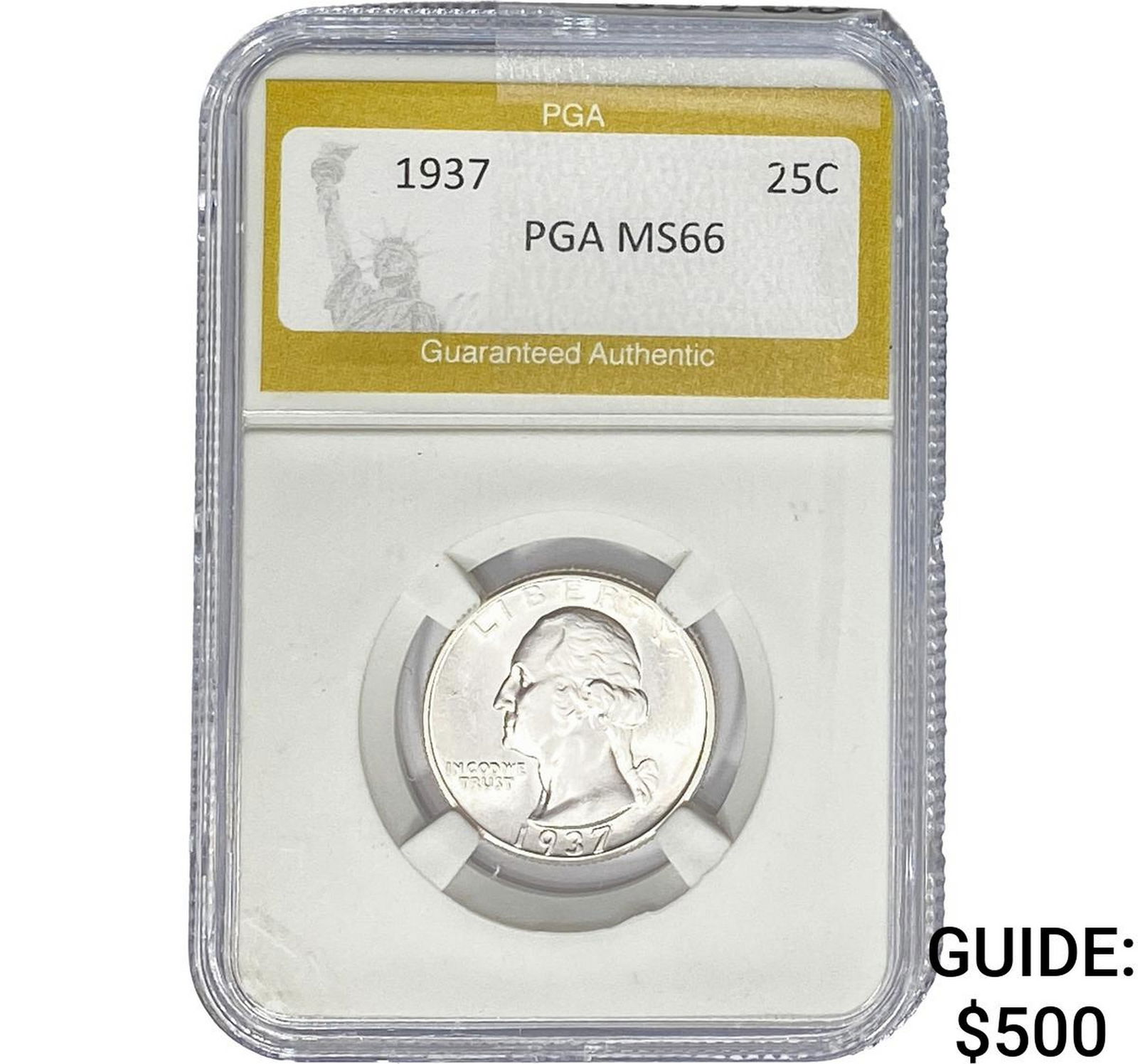 1937 Washington Silver Quarter PGA MS66 (1 of 2)