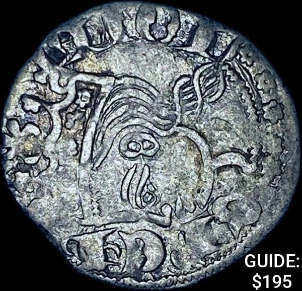 [1312-1350] Spain Alfonso XL Silver 9 Dineros CH AU: [1312-1350] Spain Alfonso XL Silver 9 Dineros CH AU