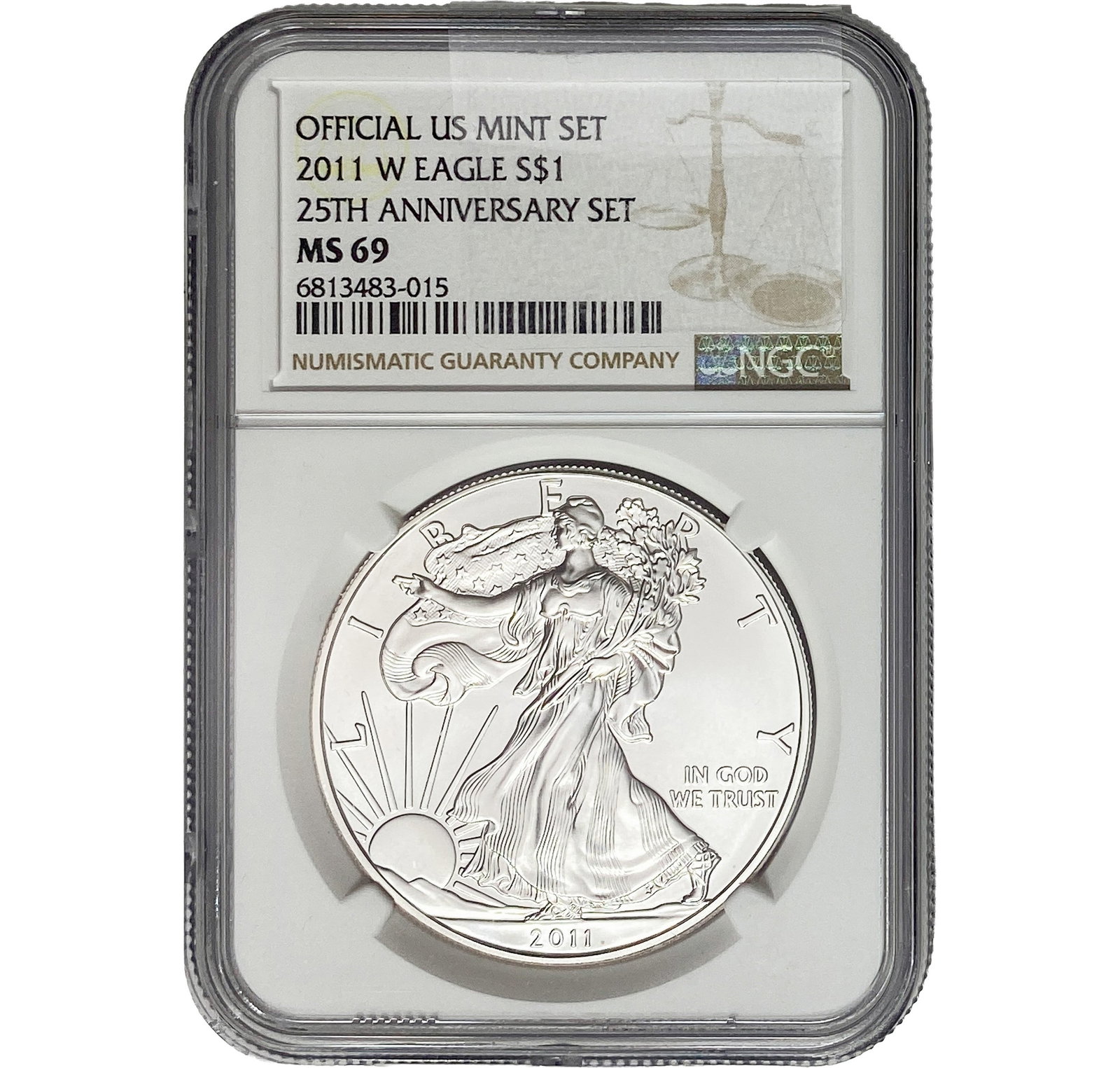 2011-W Silver Eagle NGC MS69: 2011-W Silver Eagle NGC MS69
