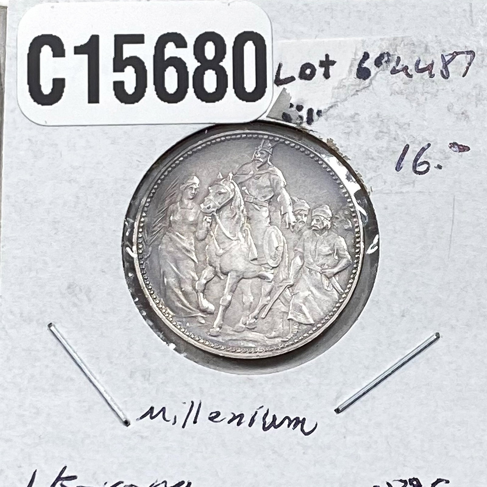 1896 Silver Hungary 1 Korona AU: 1896 Silver Hungary 1 Korona AU