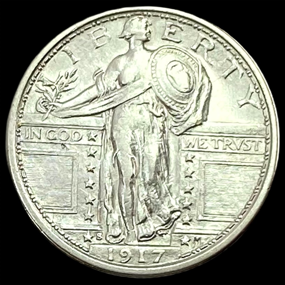 1917-S Standing Liberty Quarter CLOSELY UNCIRCULATED (1 of 2)