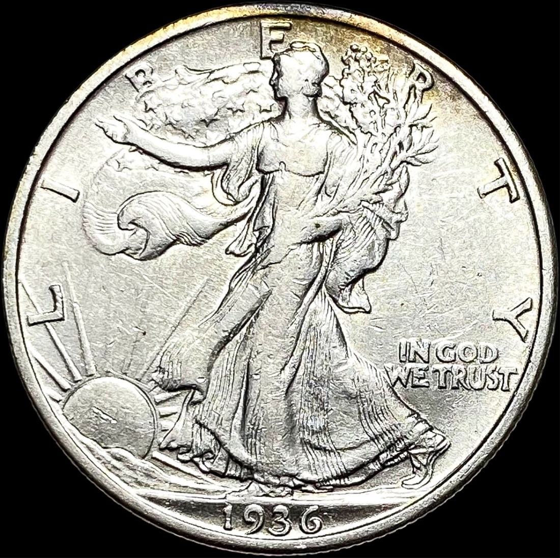 1936-S Silver Walking Liberty Half Dollar  NEARLY UNCIRCULATED (1 of 2)