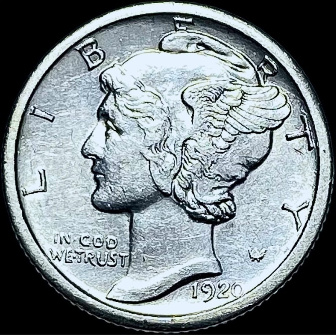 1920-S Mercury Dime CHOICE BU (1 of 2)