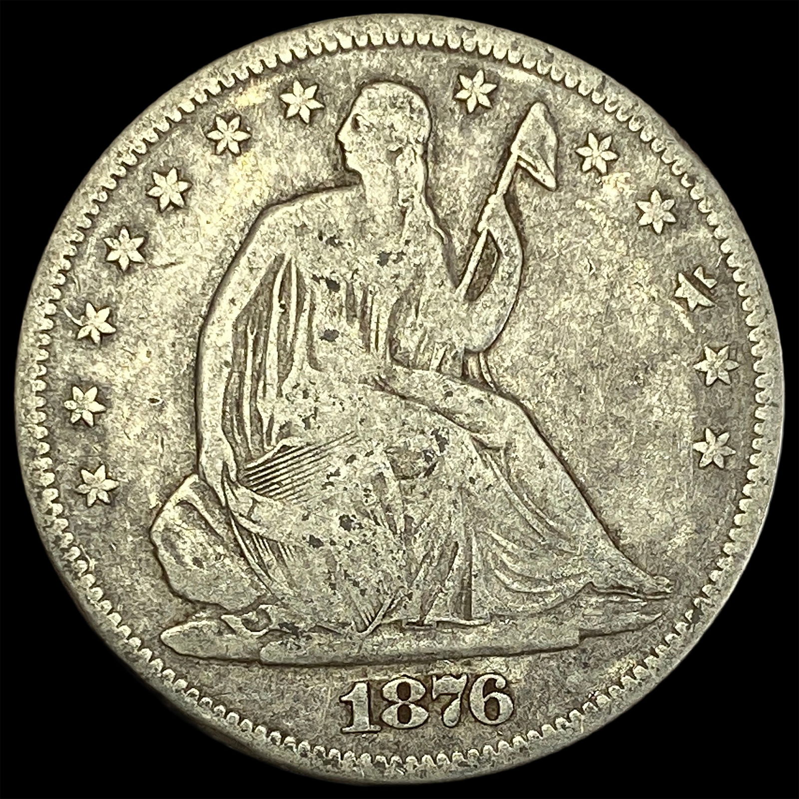 1876-S Seated Liberty Half Dollar NICELY CIRCULATED (1 of 2)