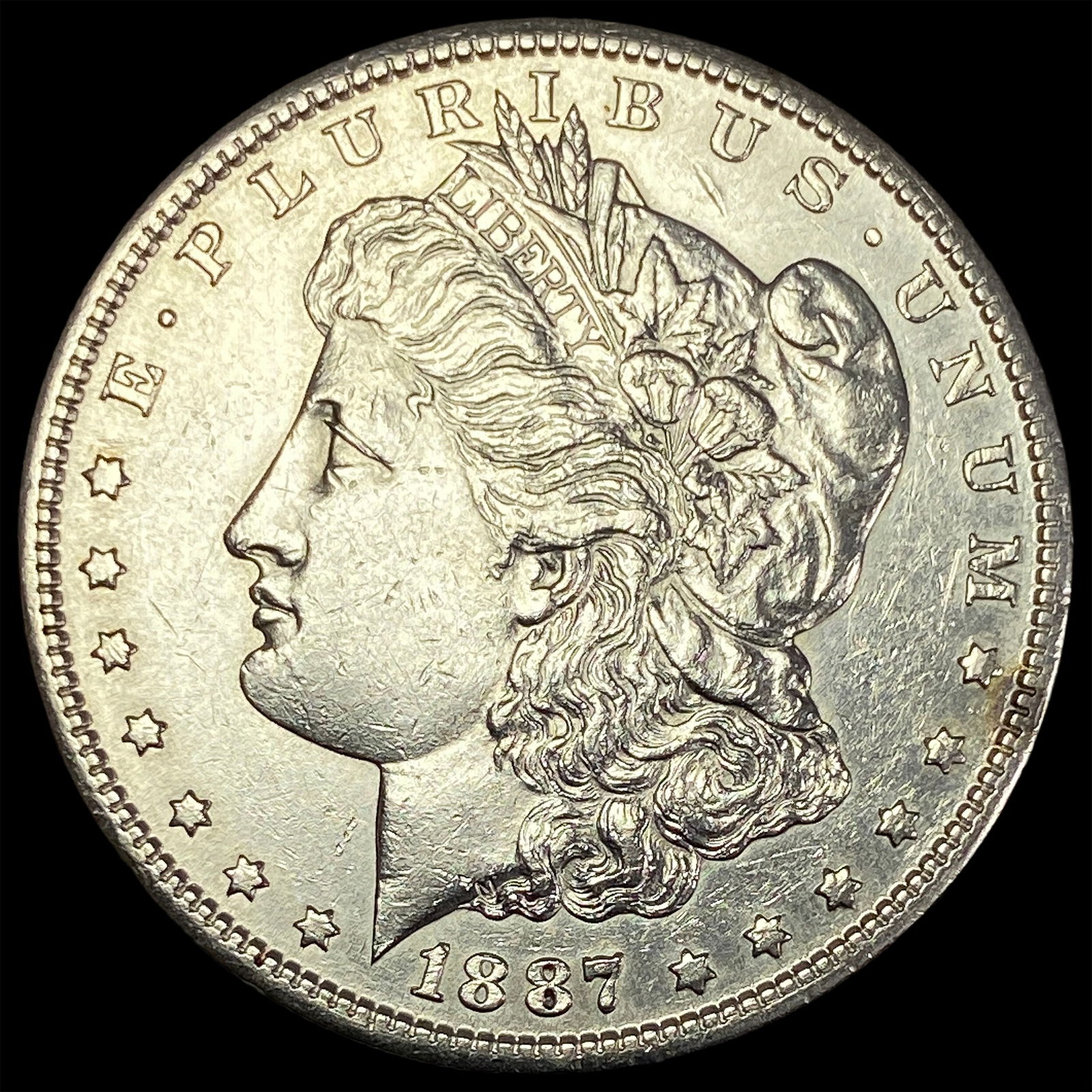 1887-S Silver Morgan Dollar CLOSELY UNCIRCULATED (1 of 2)