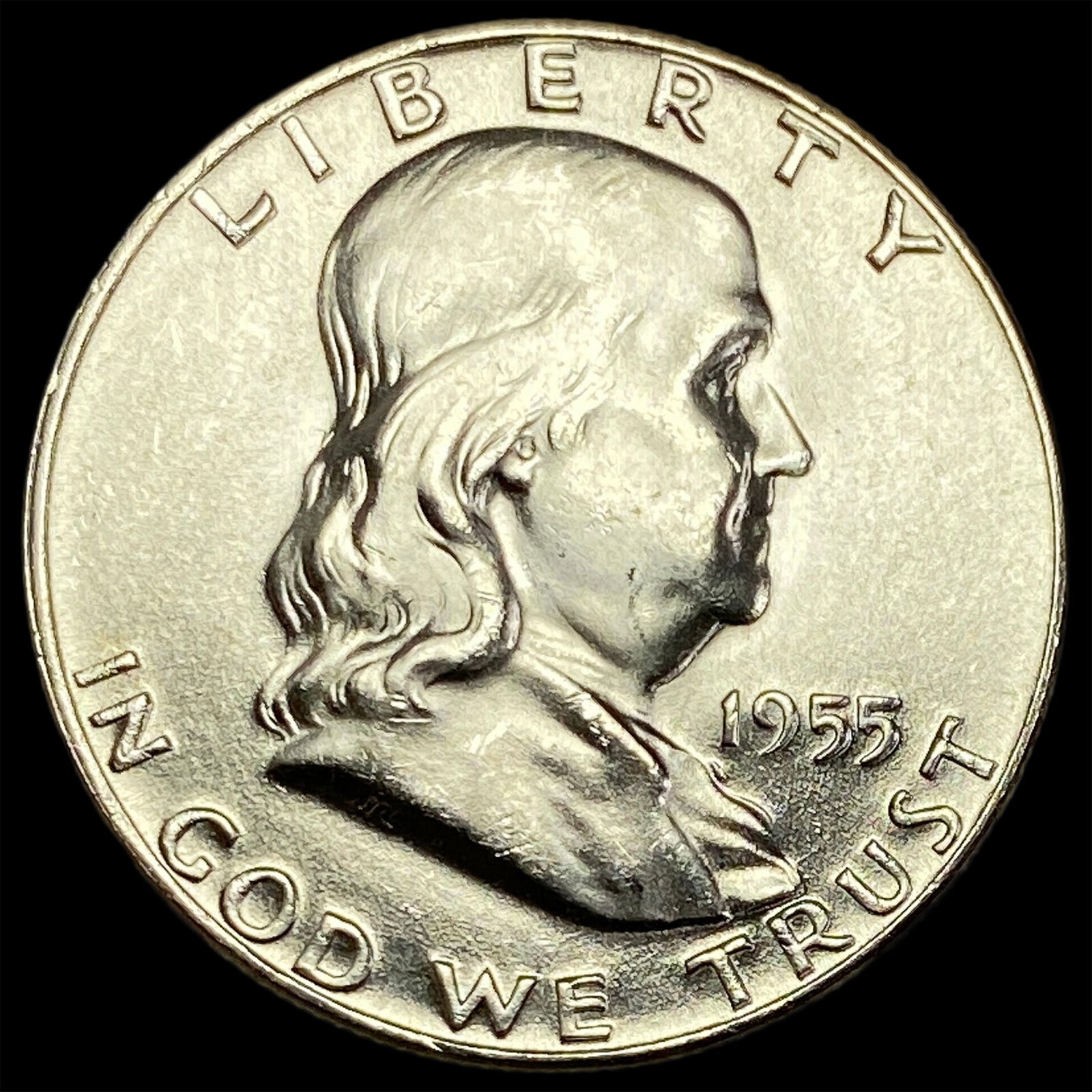 1955 Franklin Silver Half Dollar SUPERB GEM BU (1 of 2)