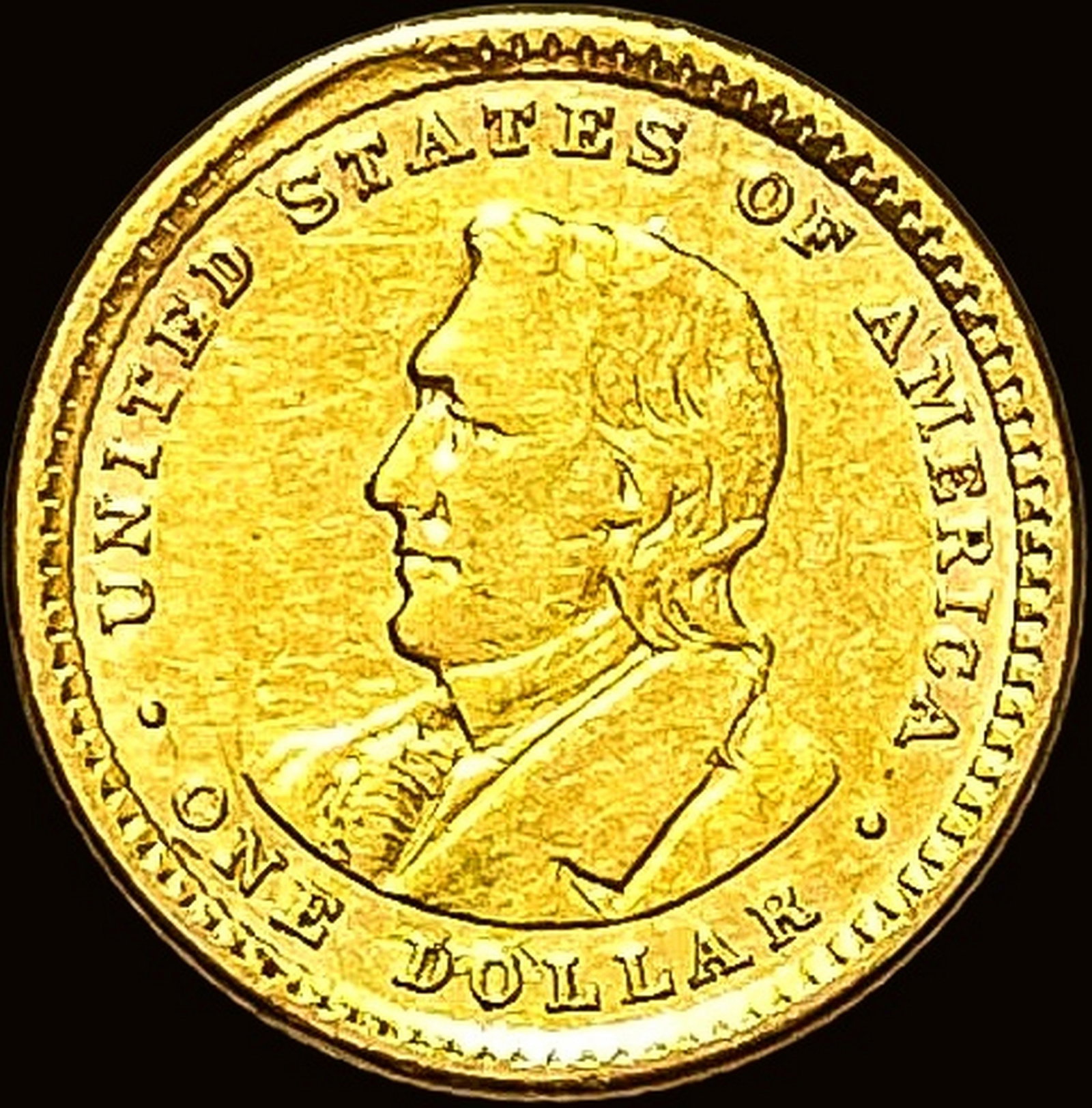 1905 Gold $1 Lewis & Clark CLOSELY UNCIRCULATED: 1905 Gold $1 Lewis & Clark CLOSELY UNCIRCULATED