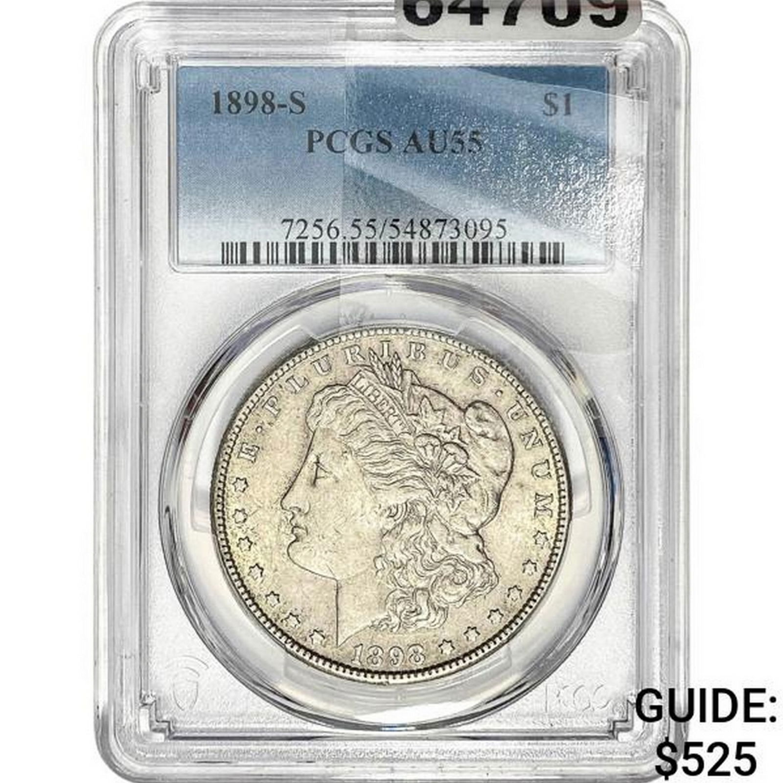 1898-S Morgan Silver Dollar PCGS AU55 (1 of 2)