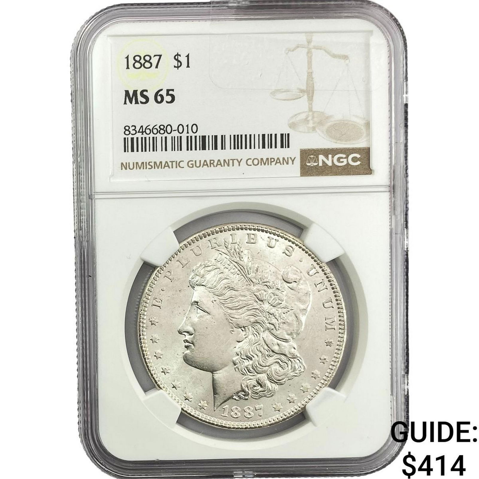 1887 Morgan Silver Dollar NGC MS65 (1 of 2)