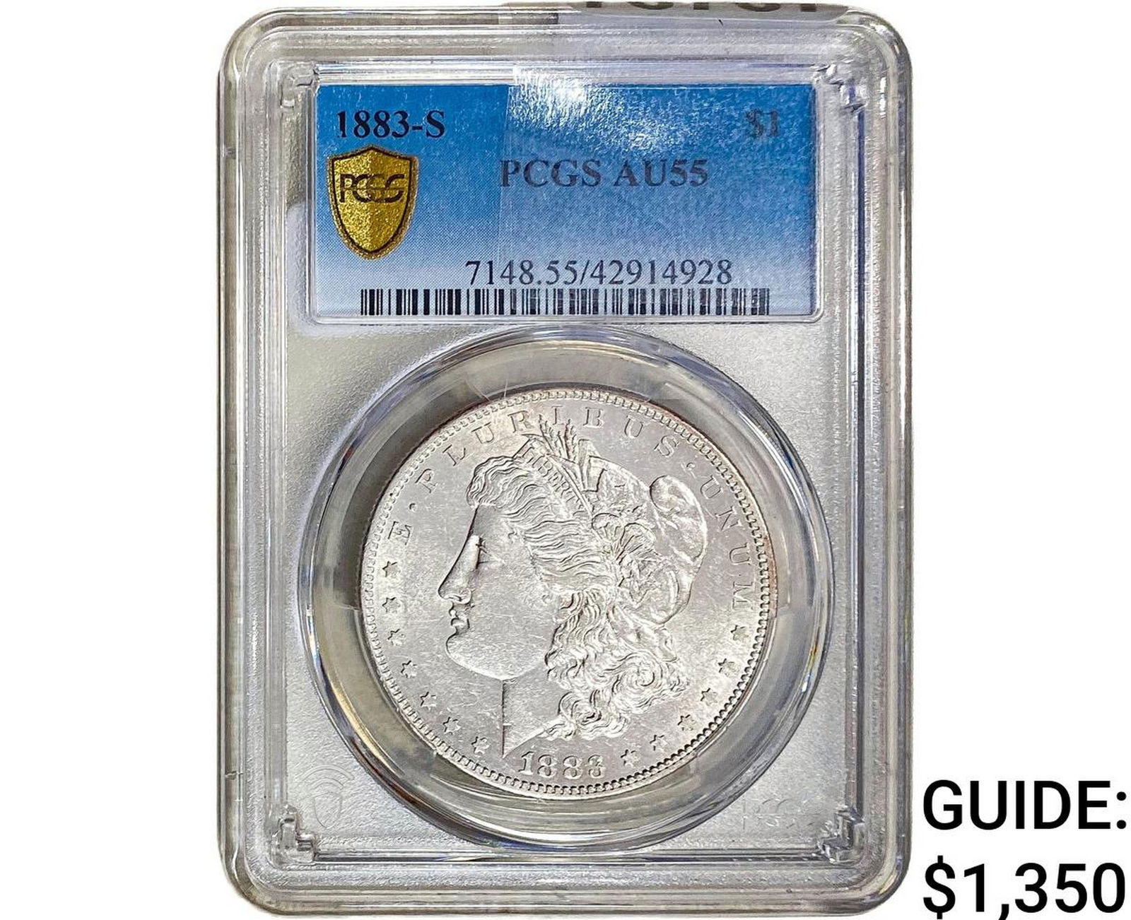 1883-S Morgan Silver Dollar PCGS AU55 (1 of 2)
