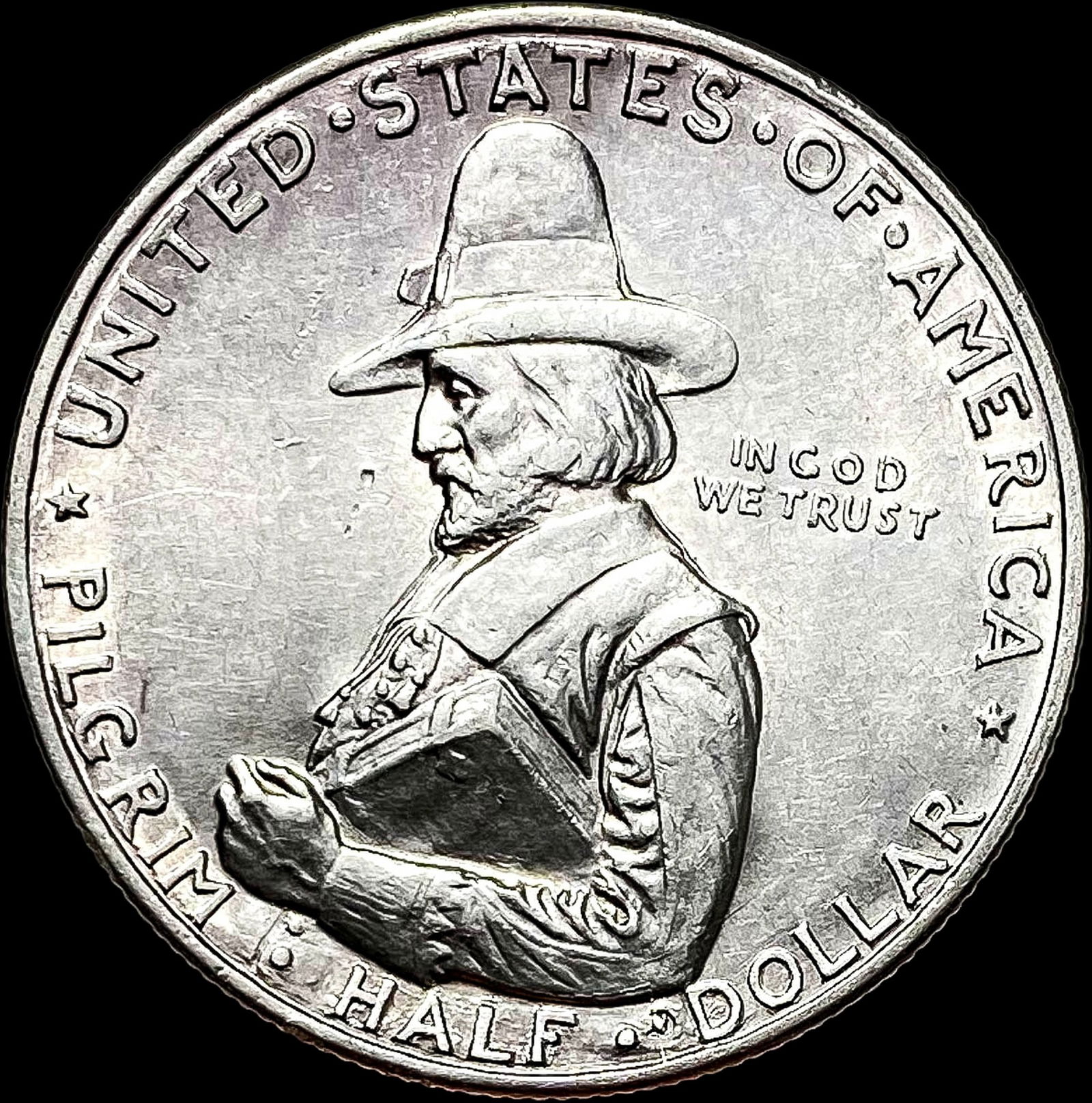 1920 Silver Half Dollar Pilgrim Tercentenary UNCIRCULATED (1 of 2)
