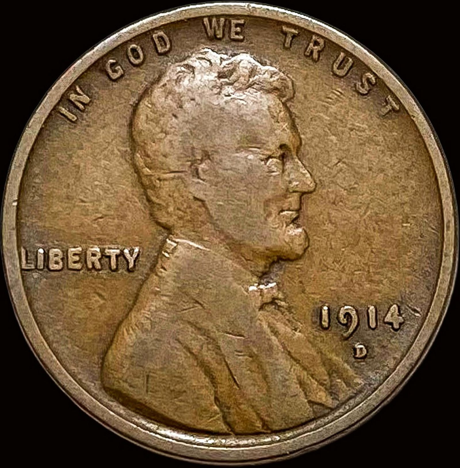 1914-D Lincoln Wheat Cent NICELY CIRCULATED (1 of 2)