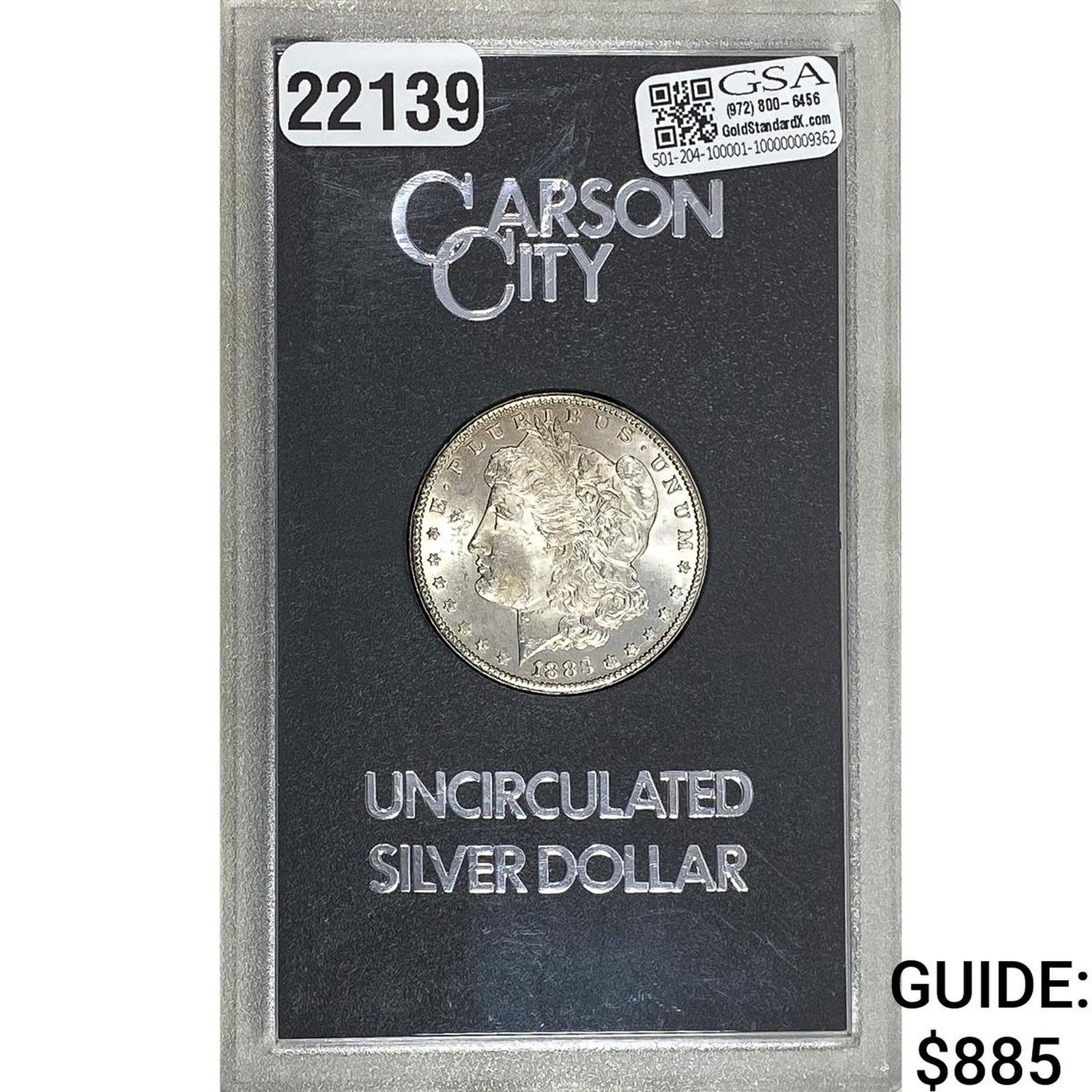 1883-CC Morgan Silver Dollar GSA UNC (1 of 2)