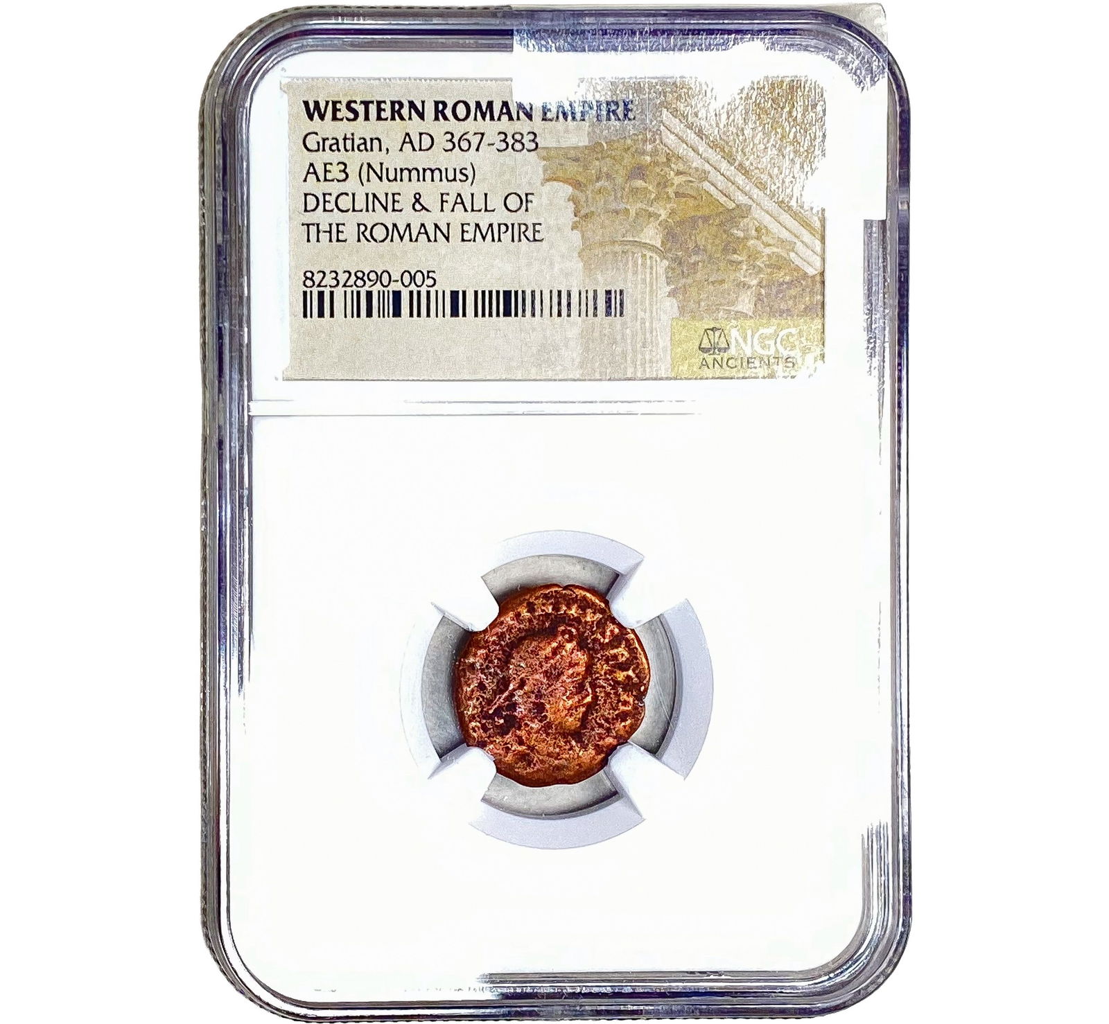 Western Roman Gratian, AD 367-383 AE4 Nummus NGC (1 of 2)