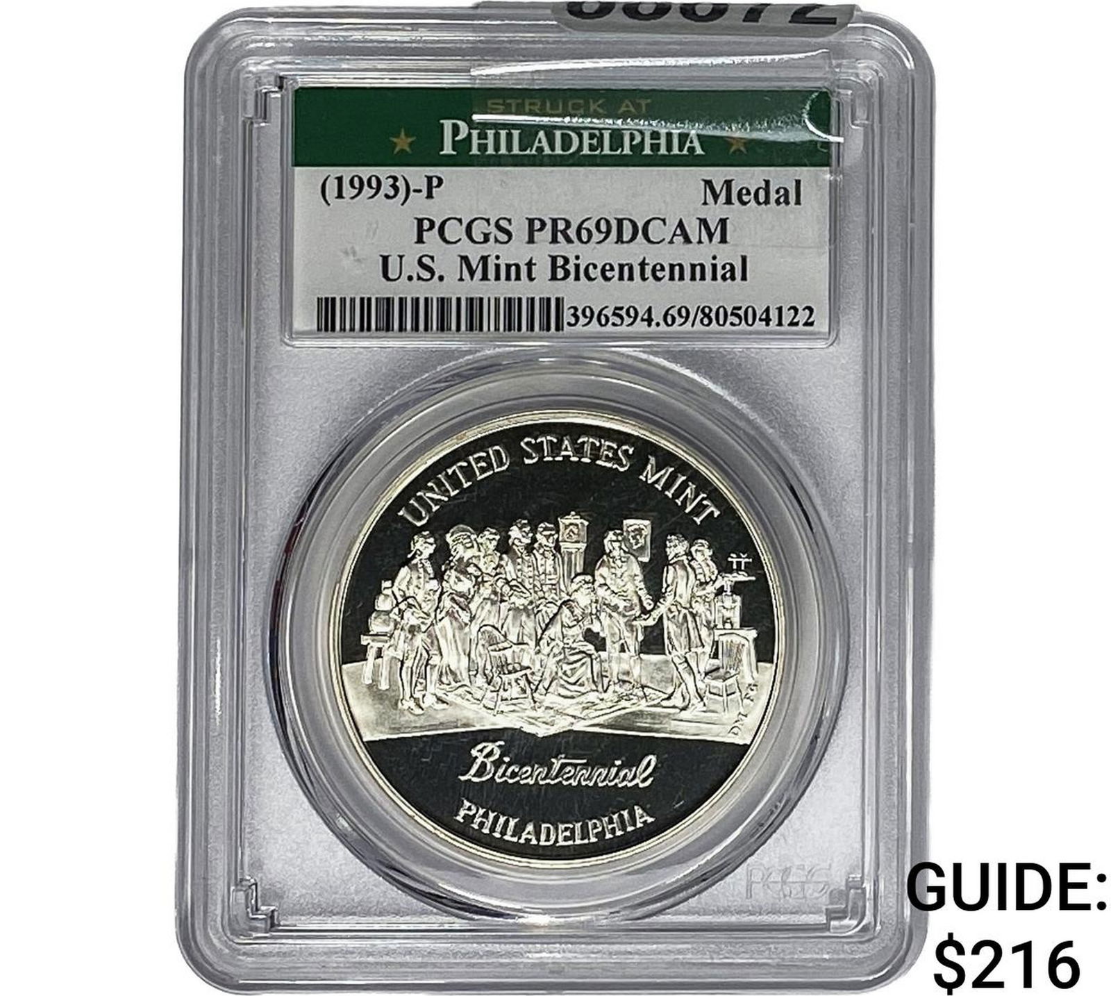 1993-P U.S. Mint Bicentennial Medal PCGS PR69 DCAM (1 of 2)