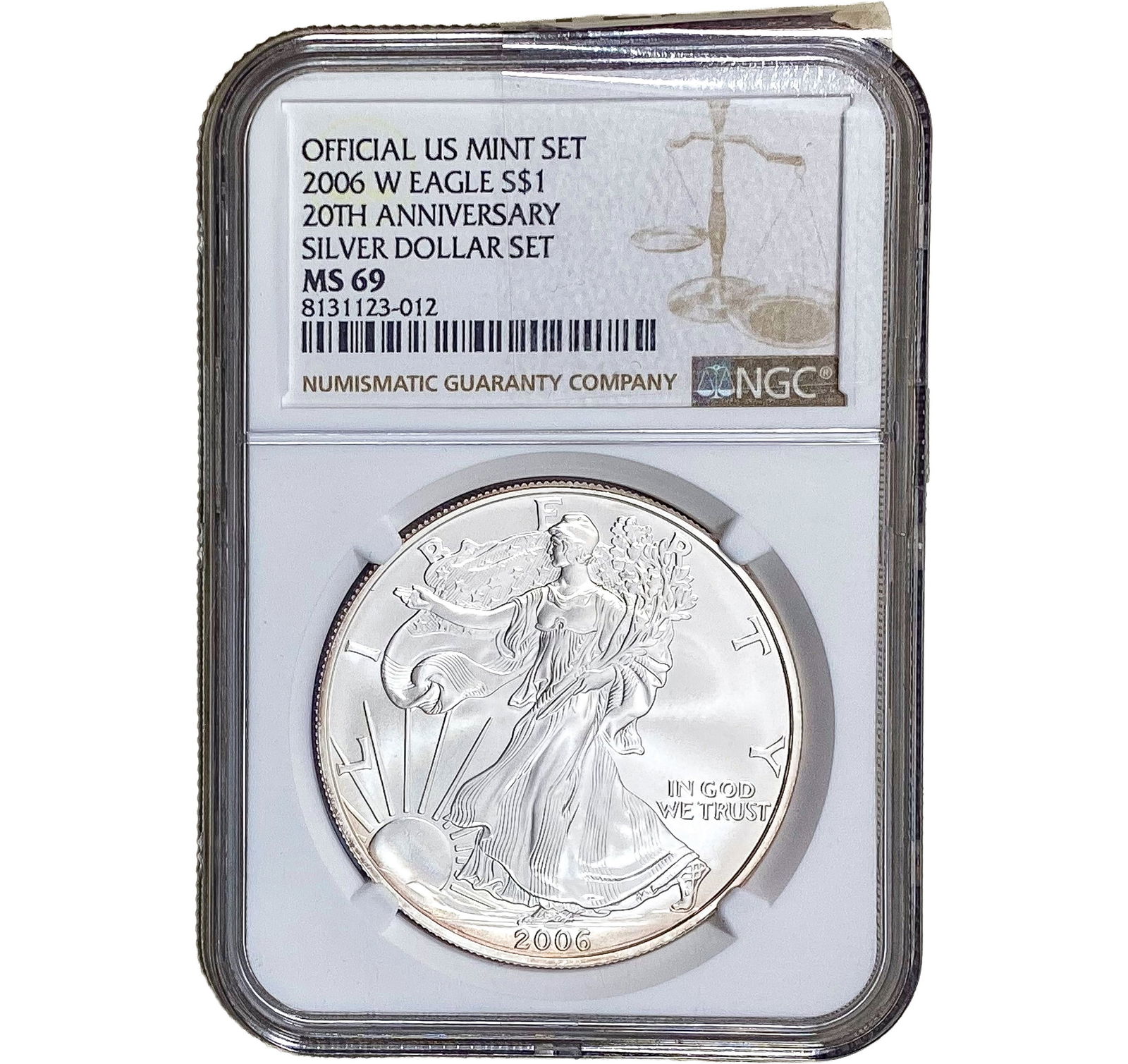 2011 Silver Eagle NGC MS69 20th Anniversary (1 of 2)