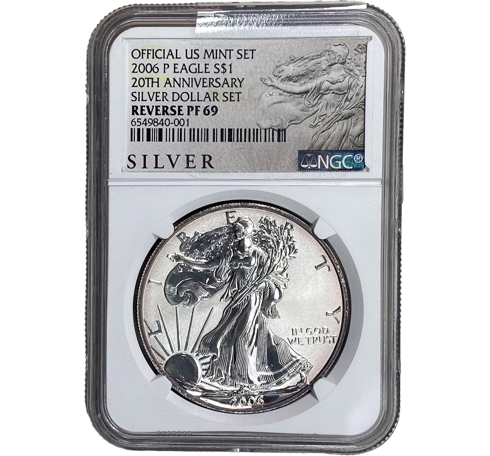 2006-P Silver Eagle NGC RP69 20th Anniversary: 2006-P Silver Eagle NGC RP69 20th Anniversary