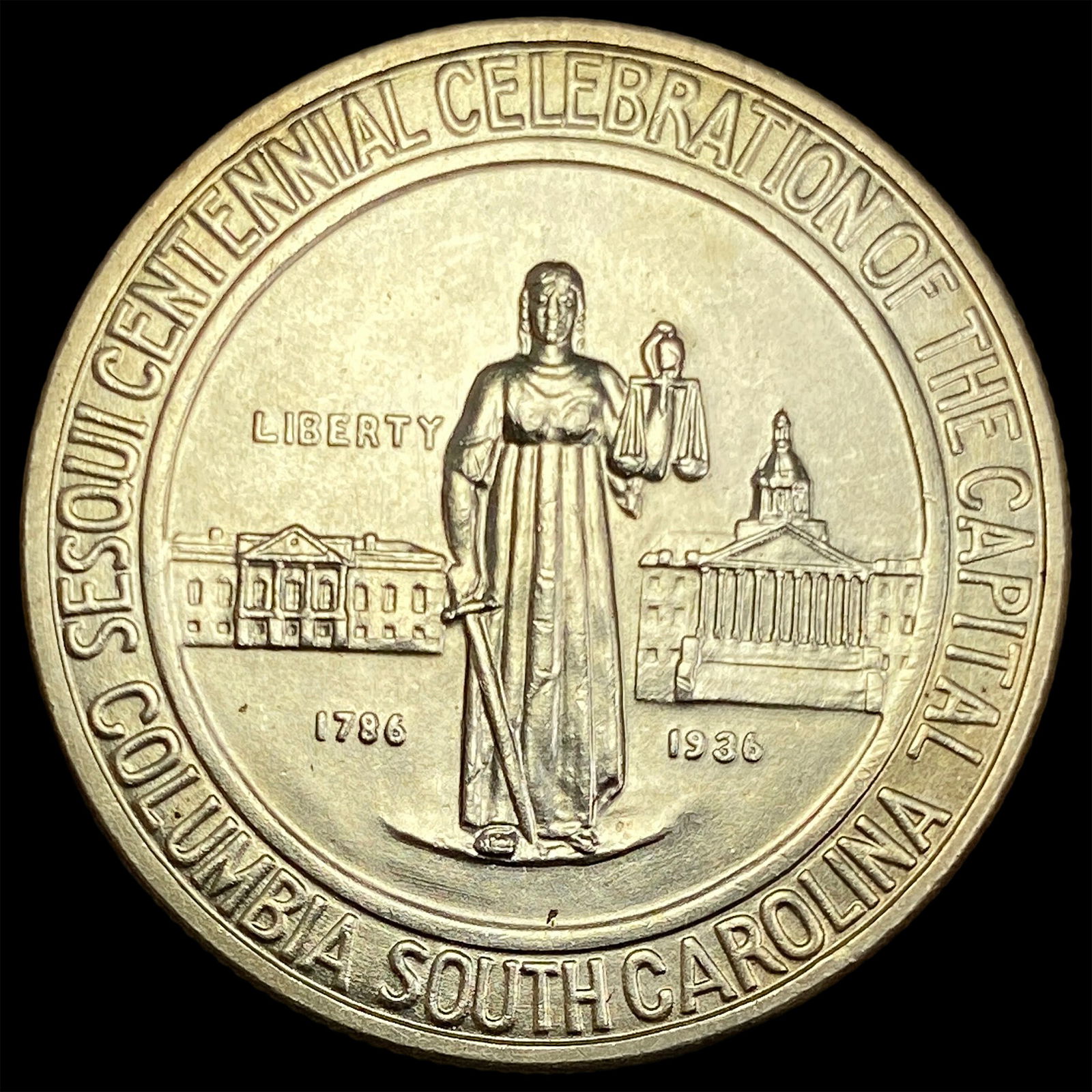 1936 Silver Columbia Half Dollar CHOICE BU (1 of 2)