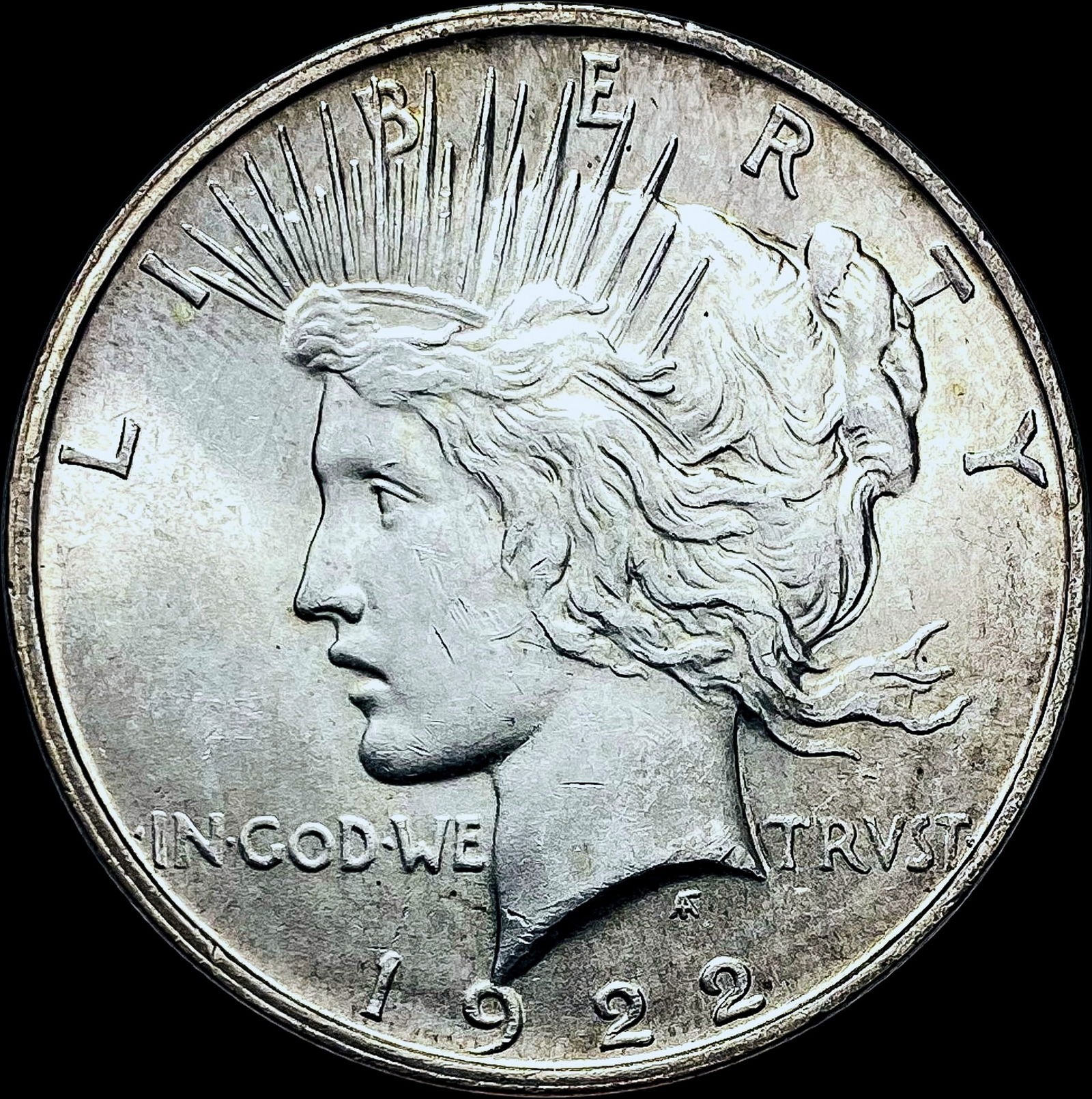 1922-D Silver Peace Dollar CHOICE BU (1 of 2)