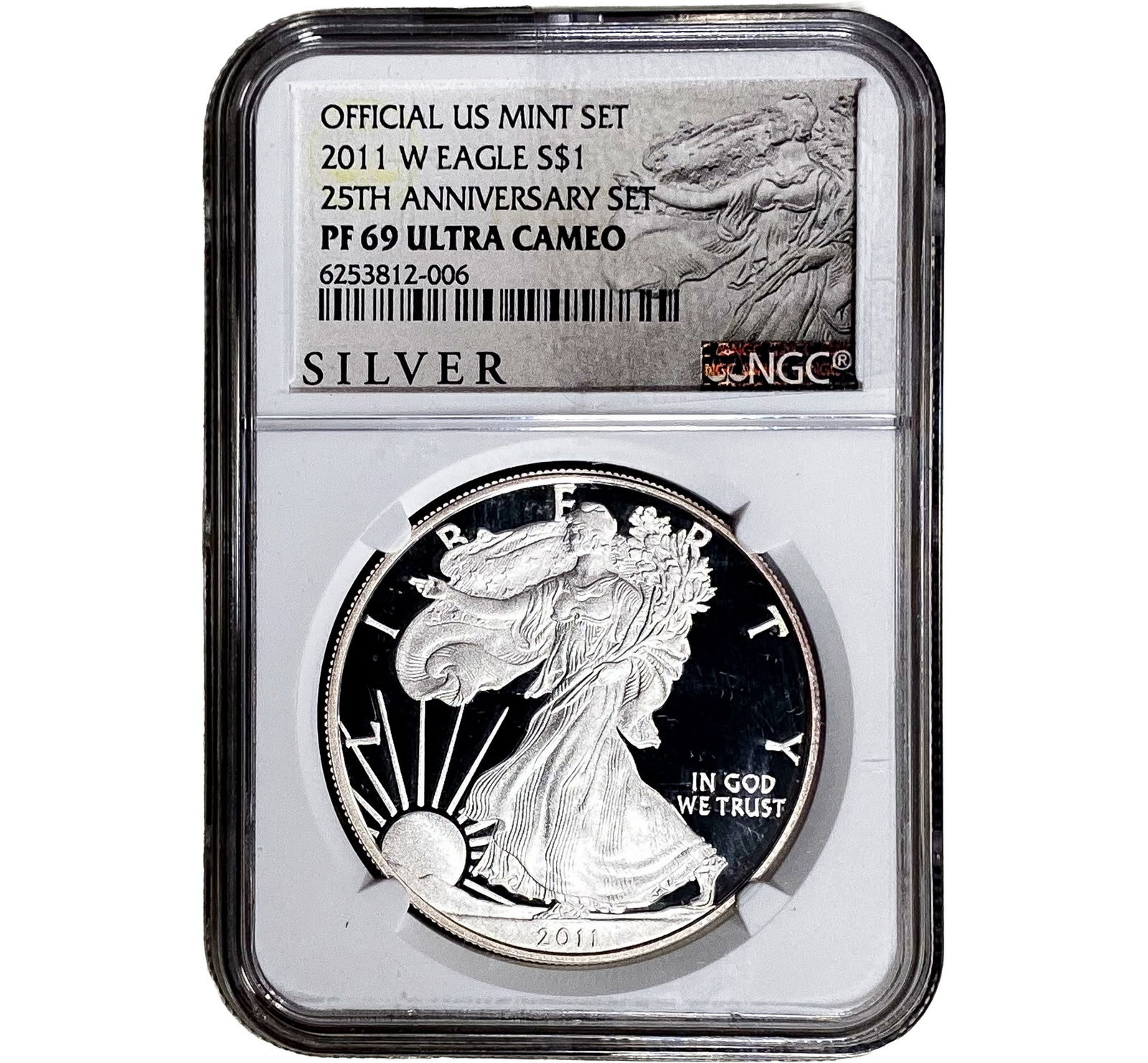 2001-W Silver Eagle NGC PF69 UC 25th Anniversary (1 of 2)