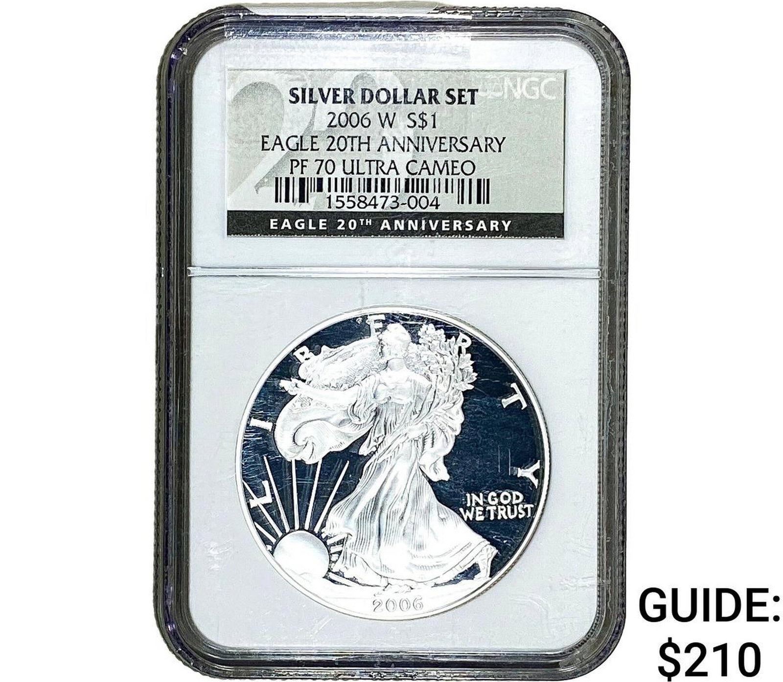 2006-W Silver Eagle NGC PF70 Ultra Cameo: 2006-W Silver Eagle NGC PF70 Ultra Cameo