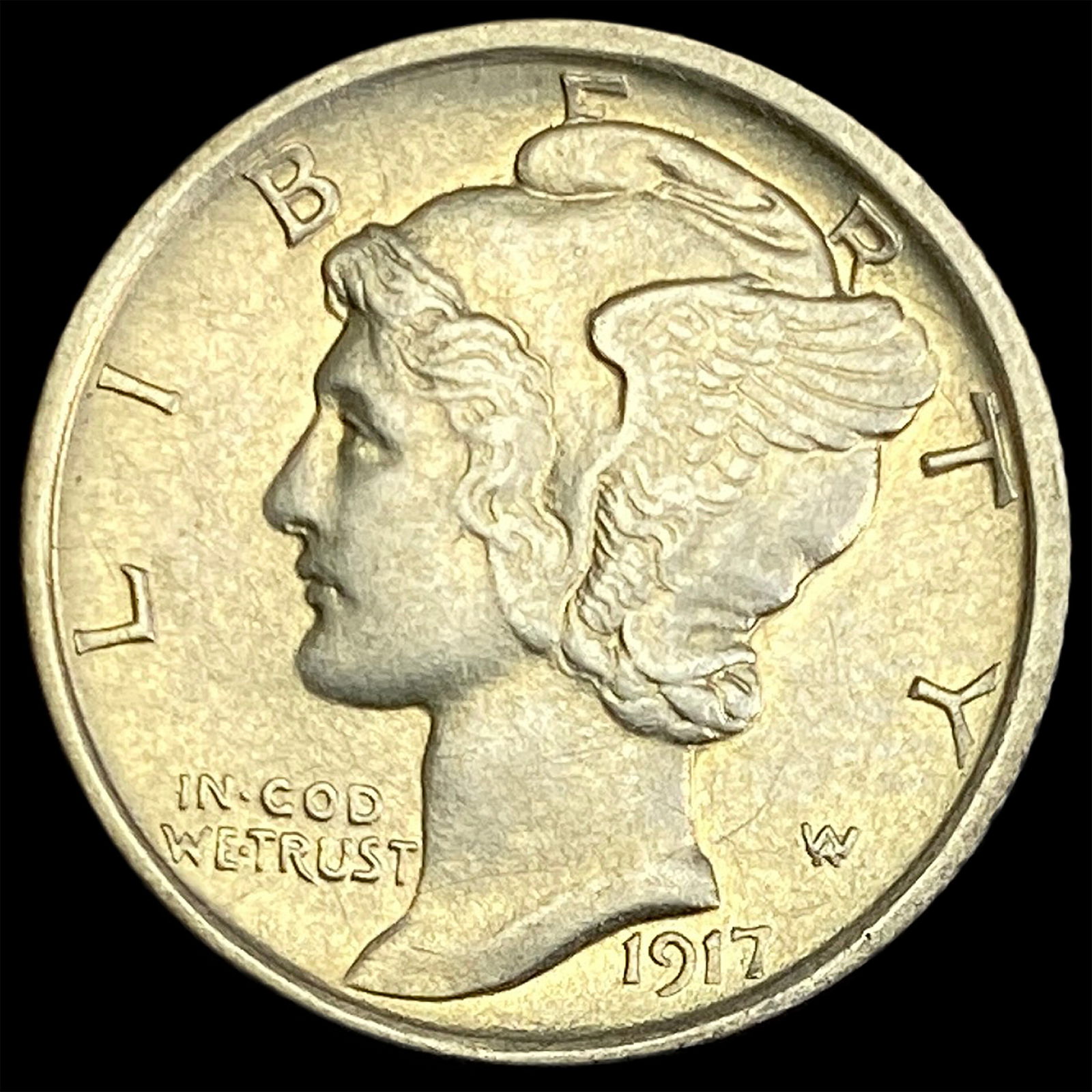 1917-S Silver Mercury Dime CHOICE AU (1 of 2)