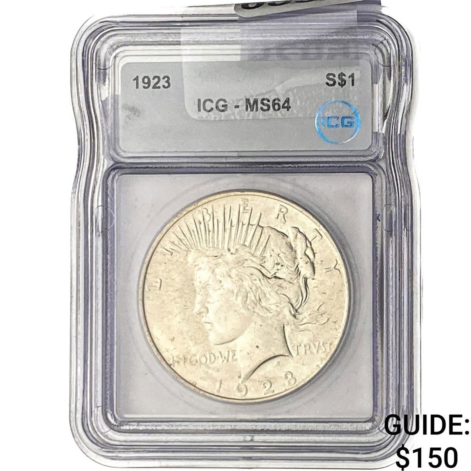 1923 Silver Peace Dollar ICG MS64 (1 of 2)