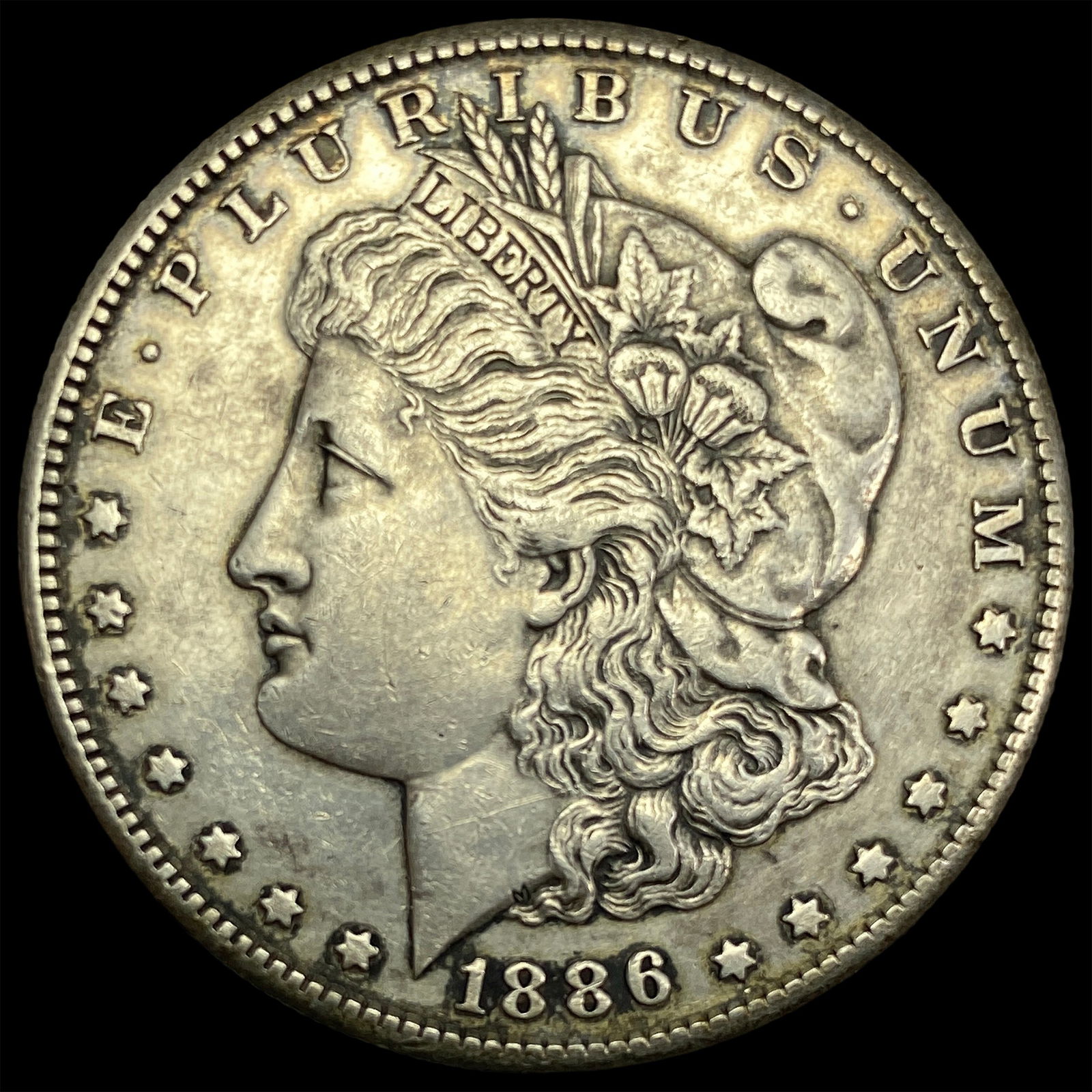 1886-S Silver Morgan Dollar NEARLY UNCIRCULATED (1 of 2)