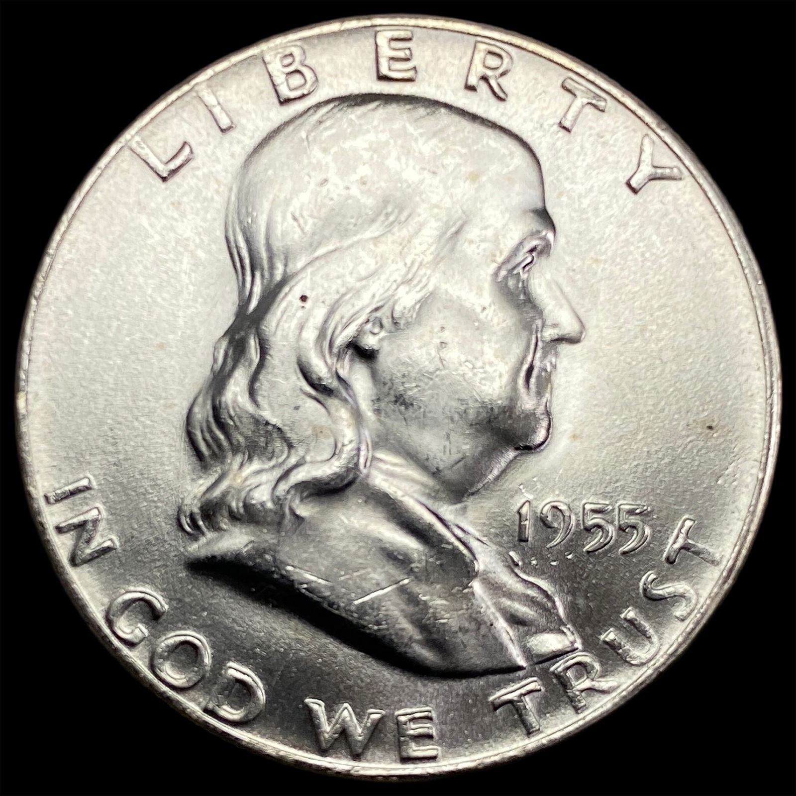 1955 Silver FranklinHalf Dollar SUPERB GEM BU (1 of 2)
